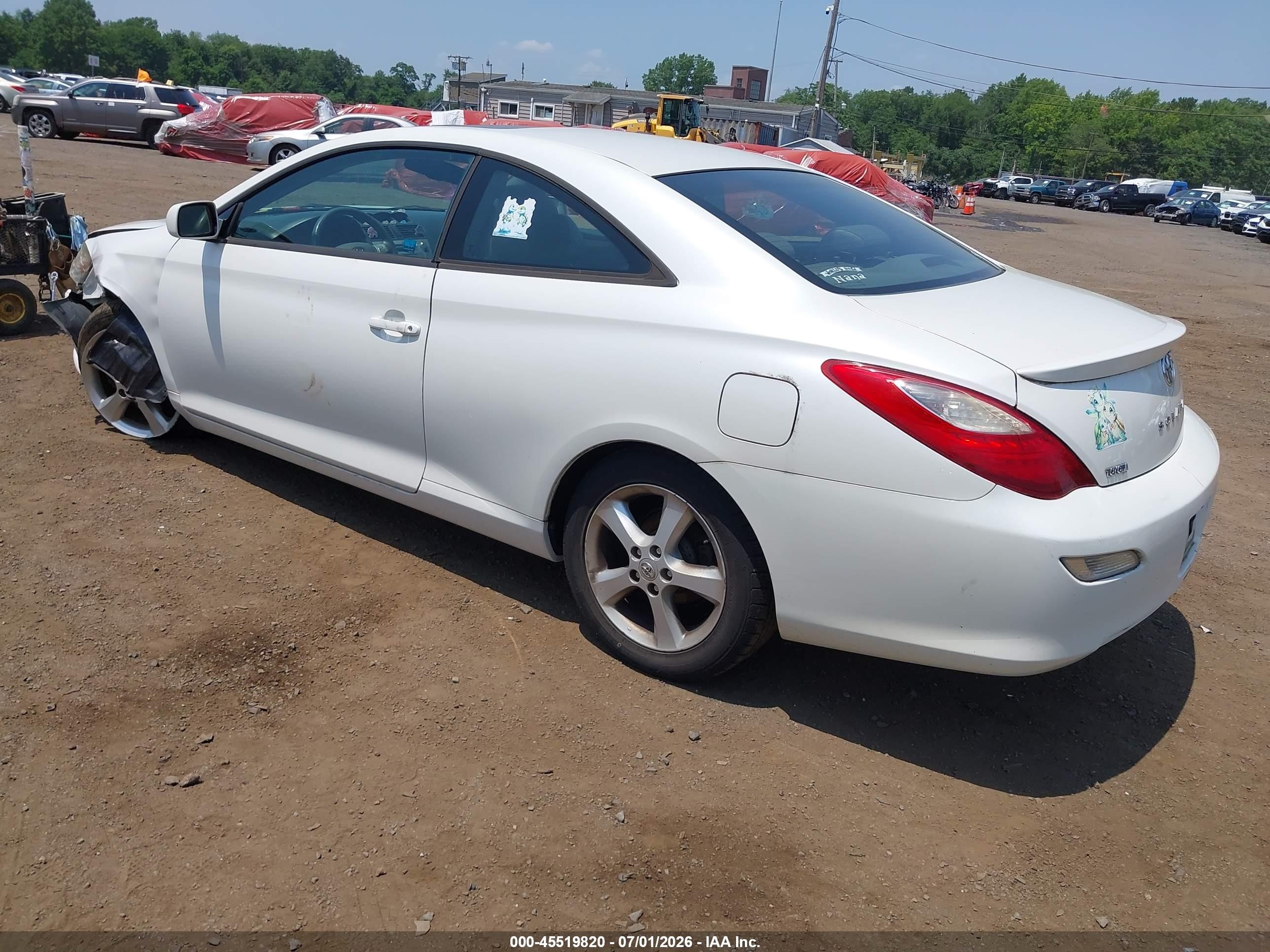 2008 Toyota Camry Solara Sle White vin: 4T1CA30P78U137333