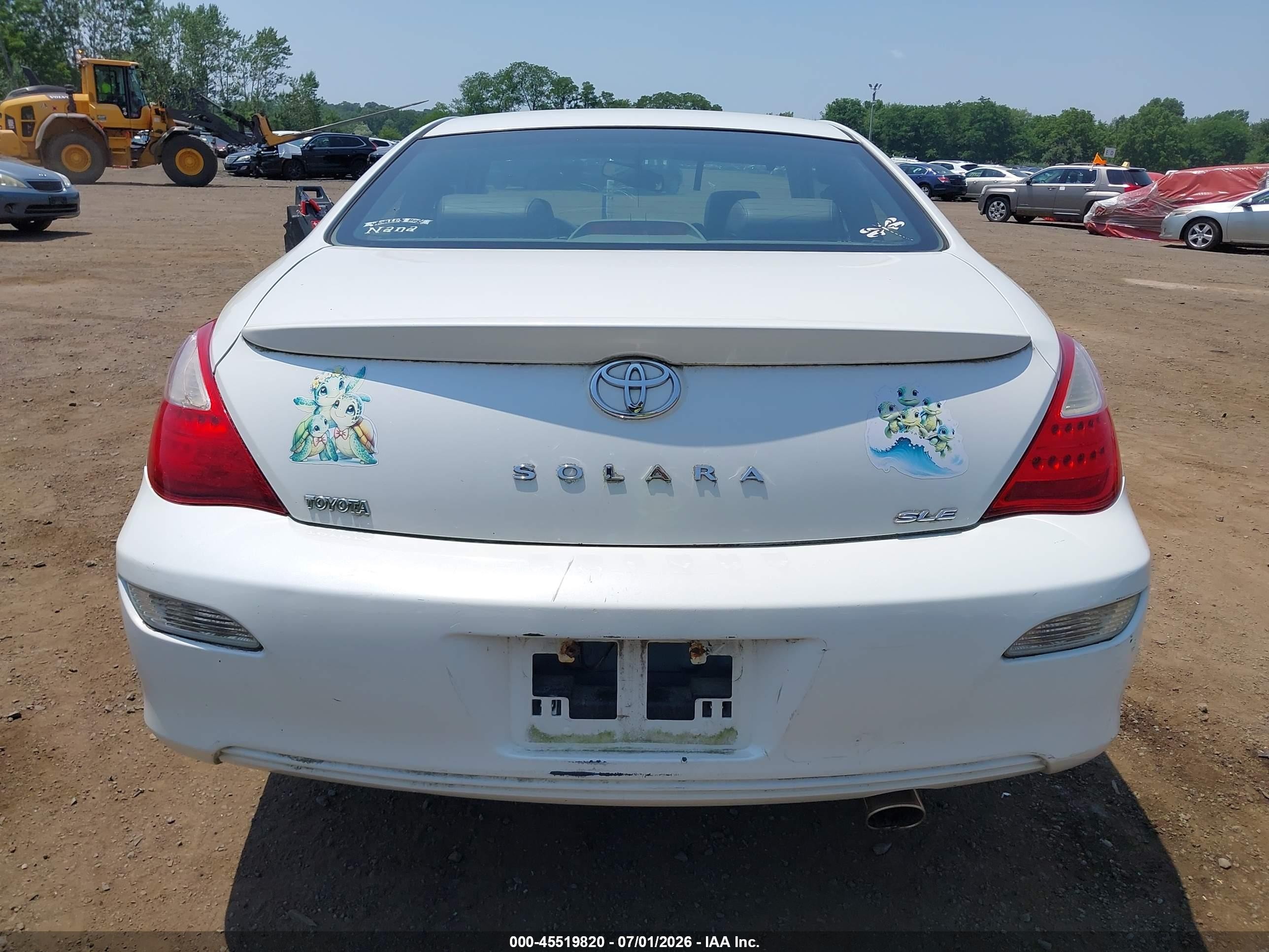 2008 Toyota Camry Solara Sle White vin: 4T1CA30P78U137333