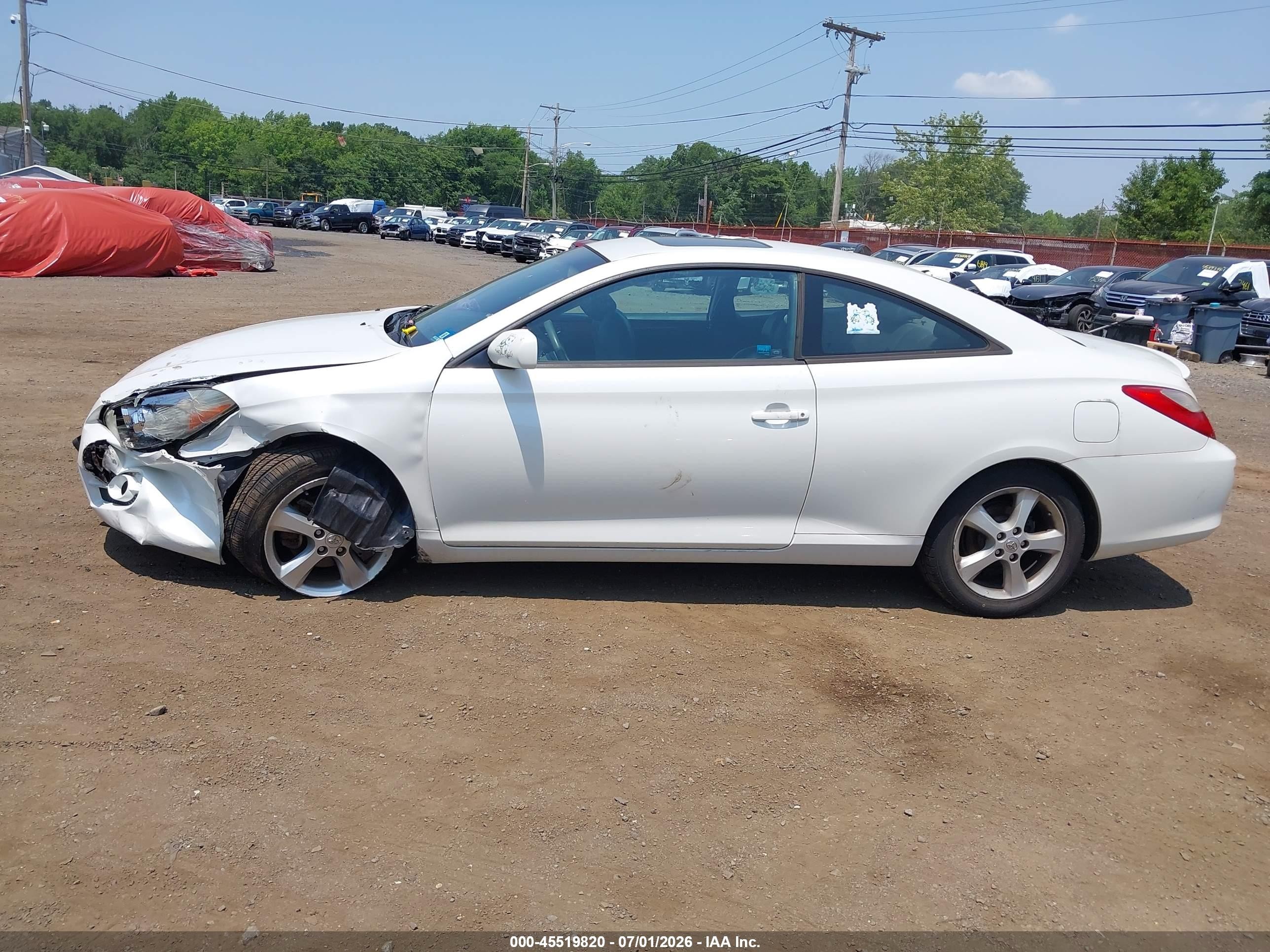 2008 Toyota Camry Solara Sle White vin: 4T1CA30P78U137333