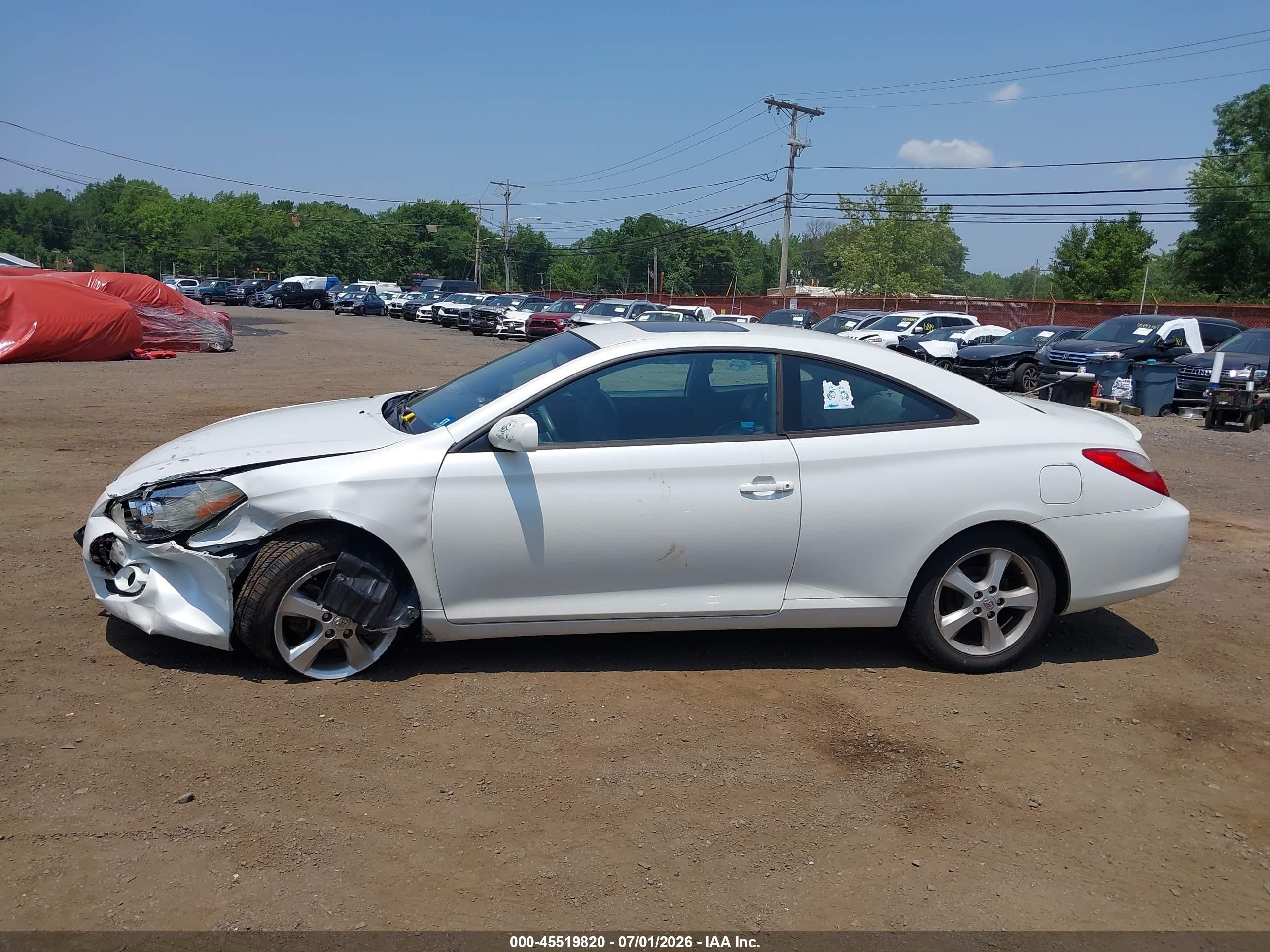 2008 Toyota Camry Solara Sle White vin: 4T1CA30P78U137333