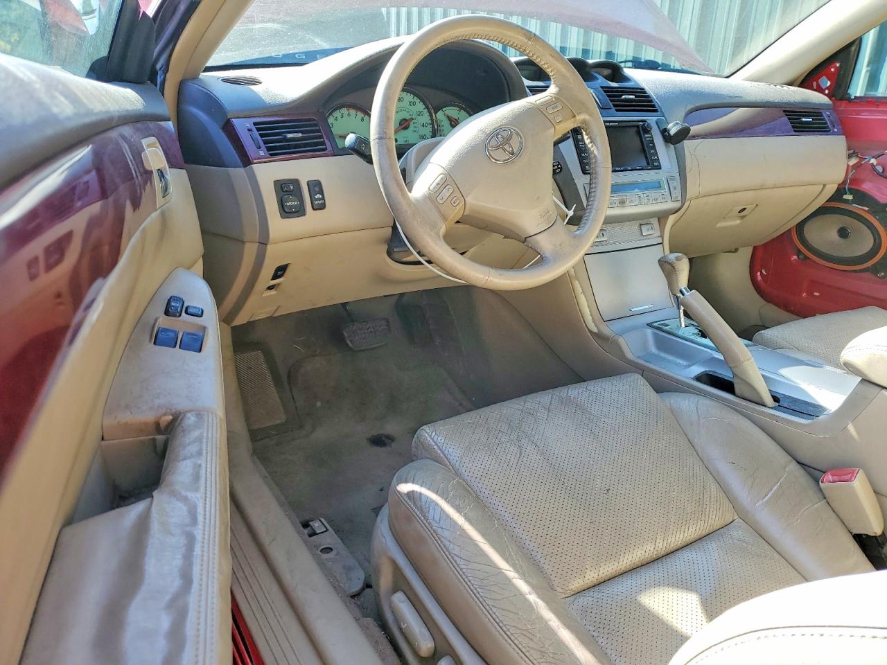 2004 Toyota Camry Solara Sle V6 Red vin: 4T1CA30P84U004137