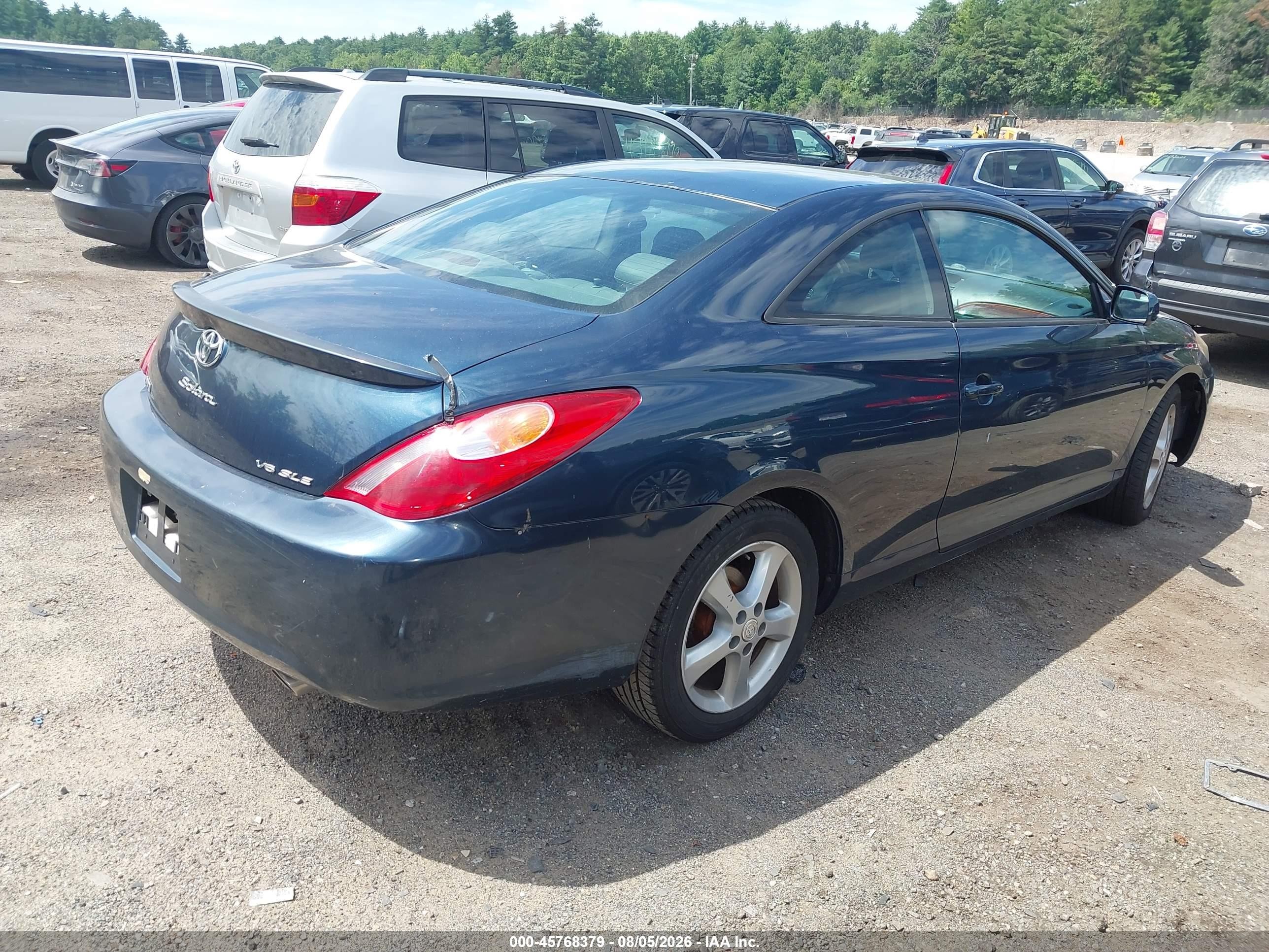 2005 Toyota Camry Solara Sle V6 Blue vin: 4T1CA30P85U040511