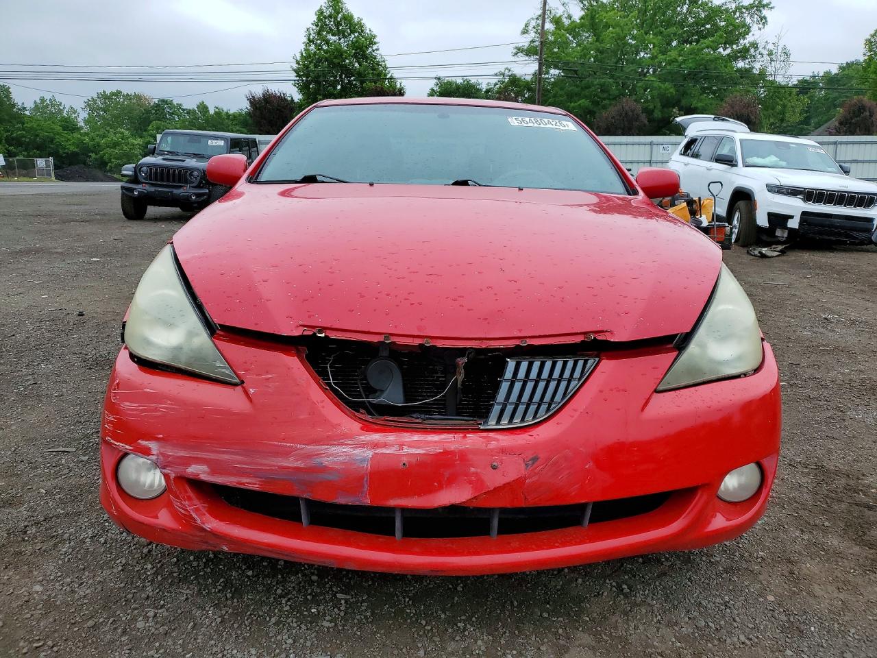 2006 Toyota Camry Solara Sle V6 Red vin: 4T1CA30P86U077219