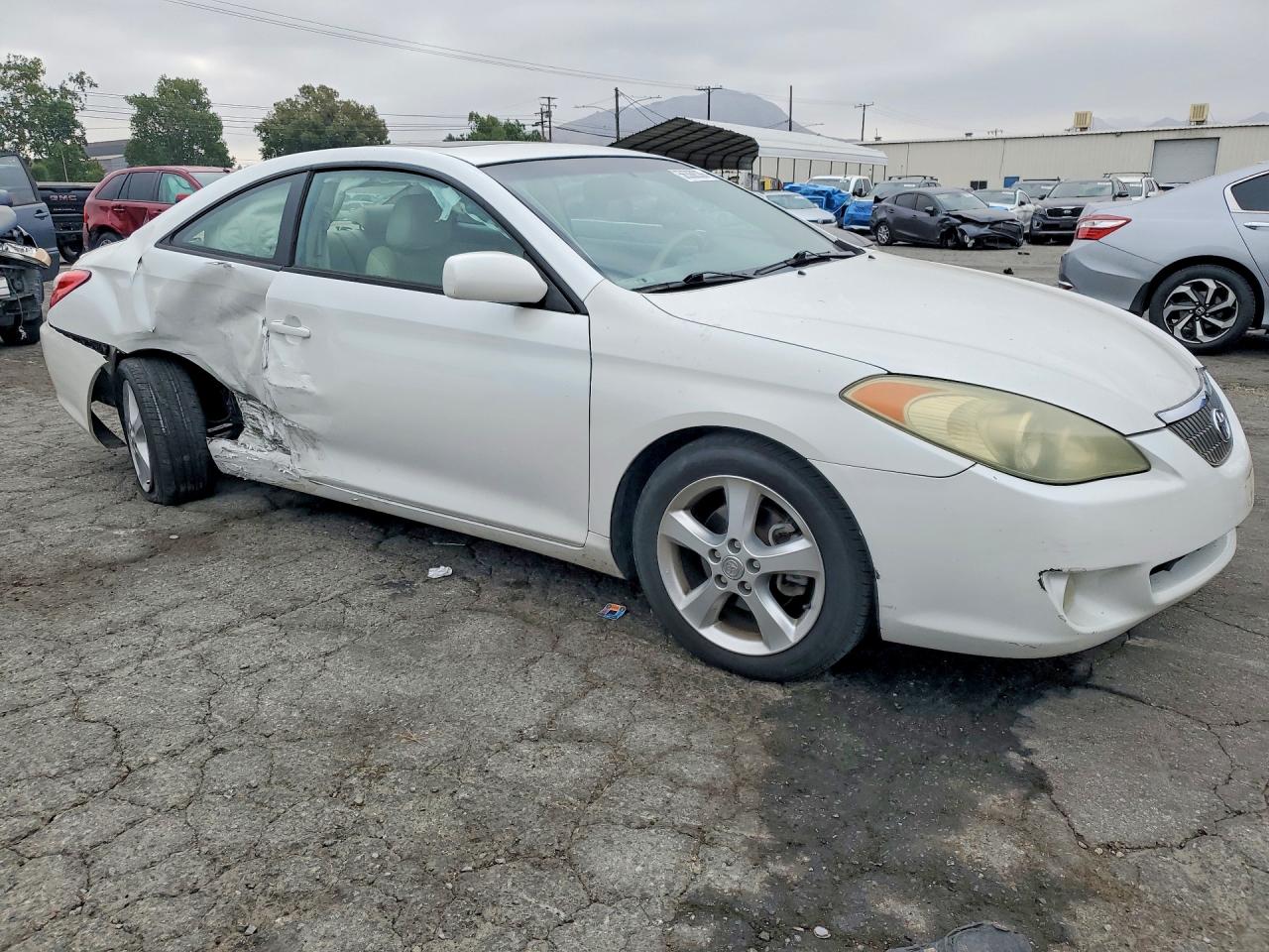 2006 Toyota Camry Solara Sle V6 White vin: 4T1CA30P86U101406