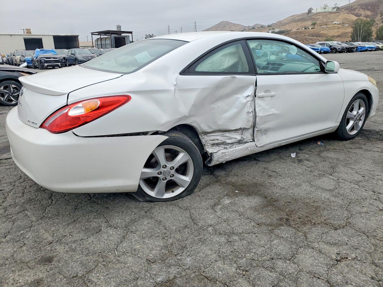 2006 Toyota Camry Solara Sle V6 White vin: 4T1CA30P86U101406