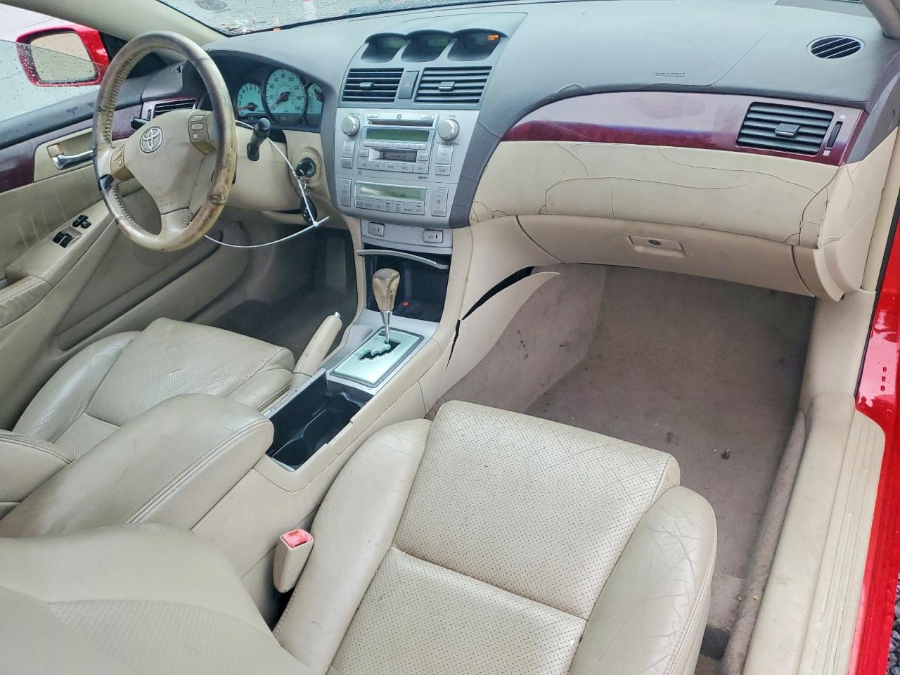 2004 Toyota Camry Solara Sle V6 Red vin: 4T1CA30P94U003501