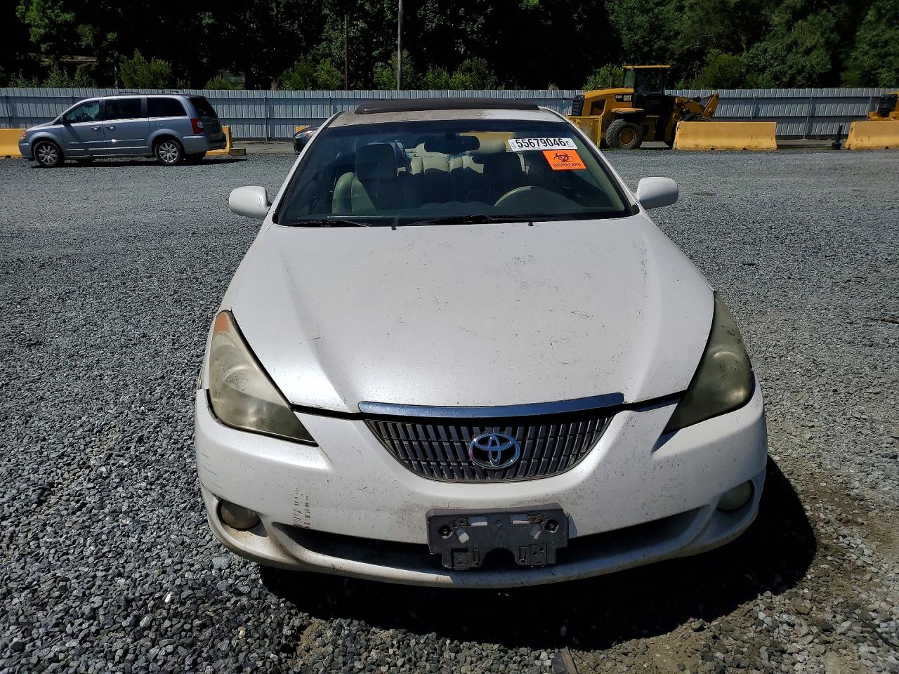 2005 Toyota Camry Solara Sle V6 White vin: 4T1CA30PX5U044754