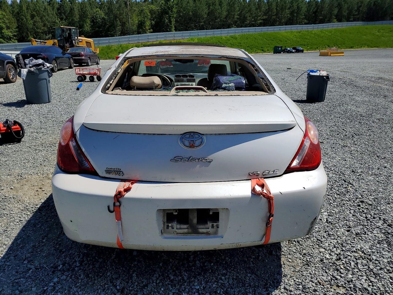 2005 Toyota Camry Solara Sle V6 White vin: 4T1CA30PX5U044754
