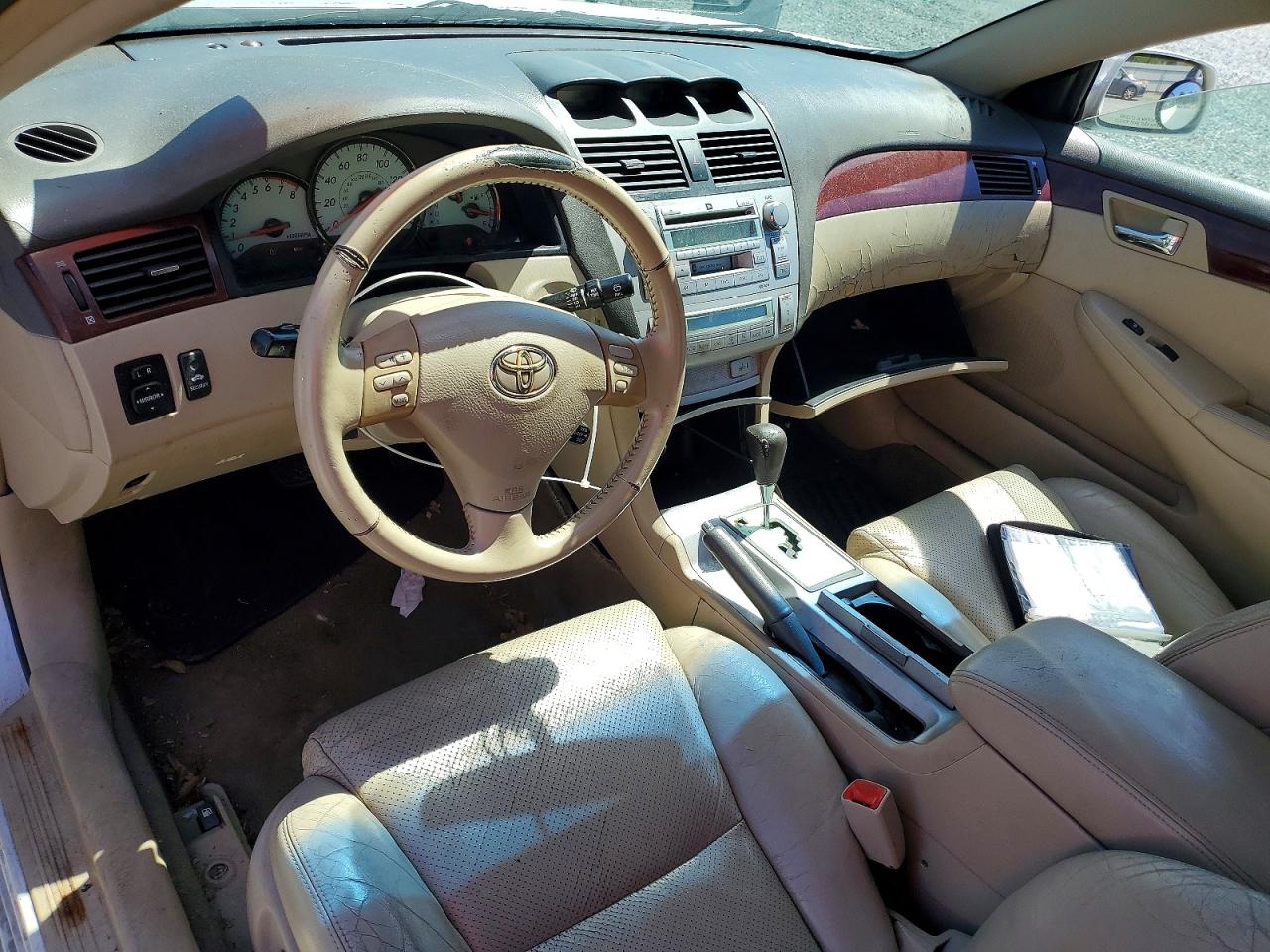 2005 Toyota Camry Solara Sle V6 White vin: 4T1CA30PX5U044754