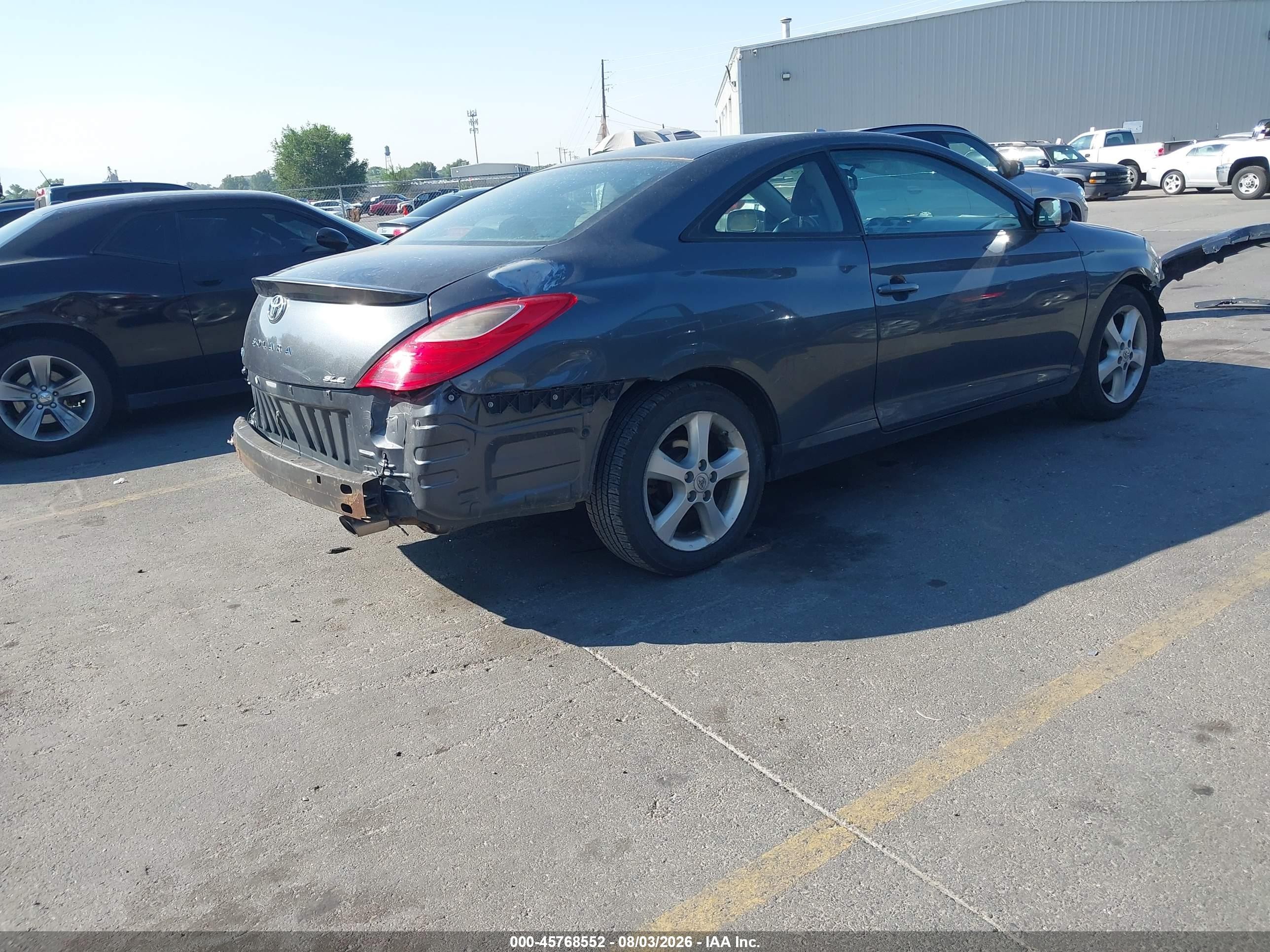 2007 Toyota Camry Solara Sle V6 Gray vin: 4T1CA30PX7U133209