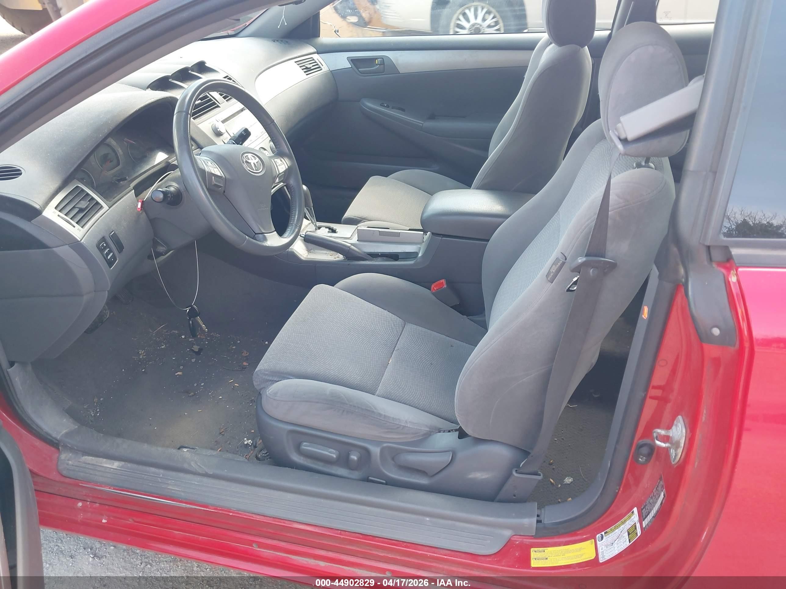 2008 Toyota Camry Solara Se V6 Red vin: 4T1CA30PX8U136001