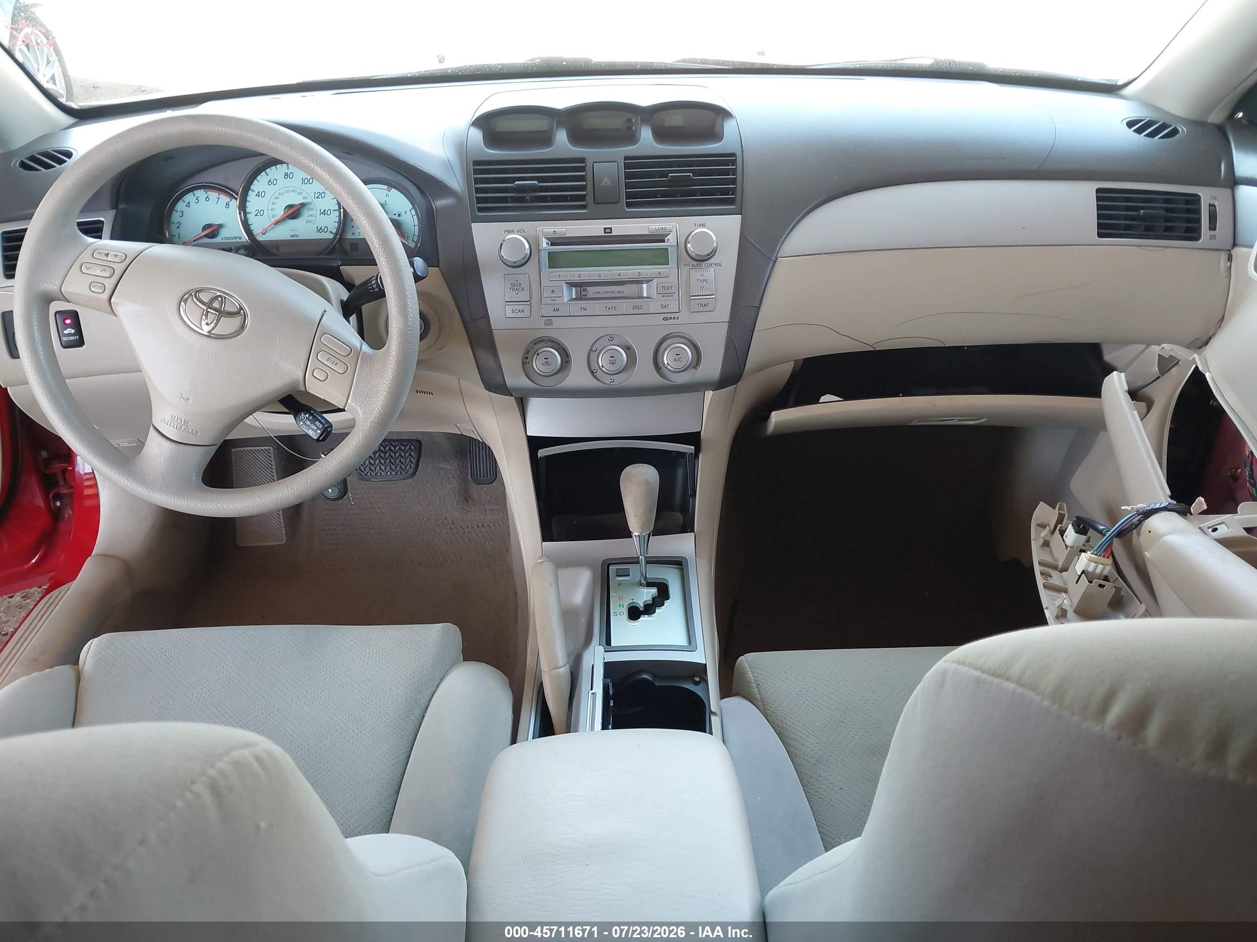 2004 Toyota Camry Solara Se V6 Red vin: 4T1CA38P04U010633