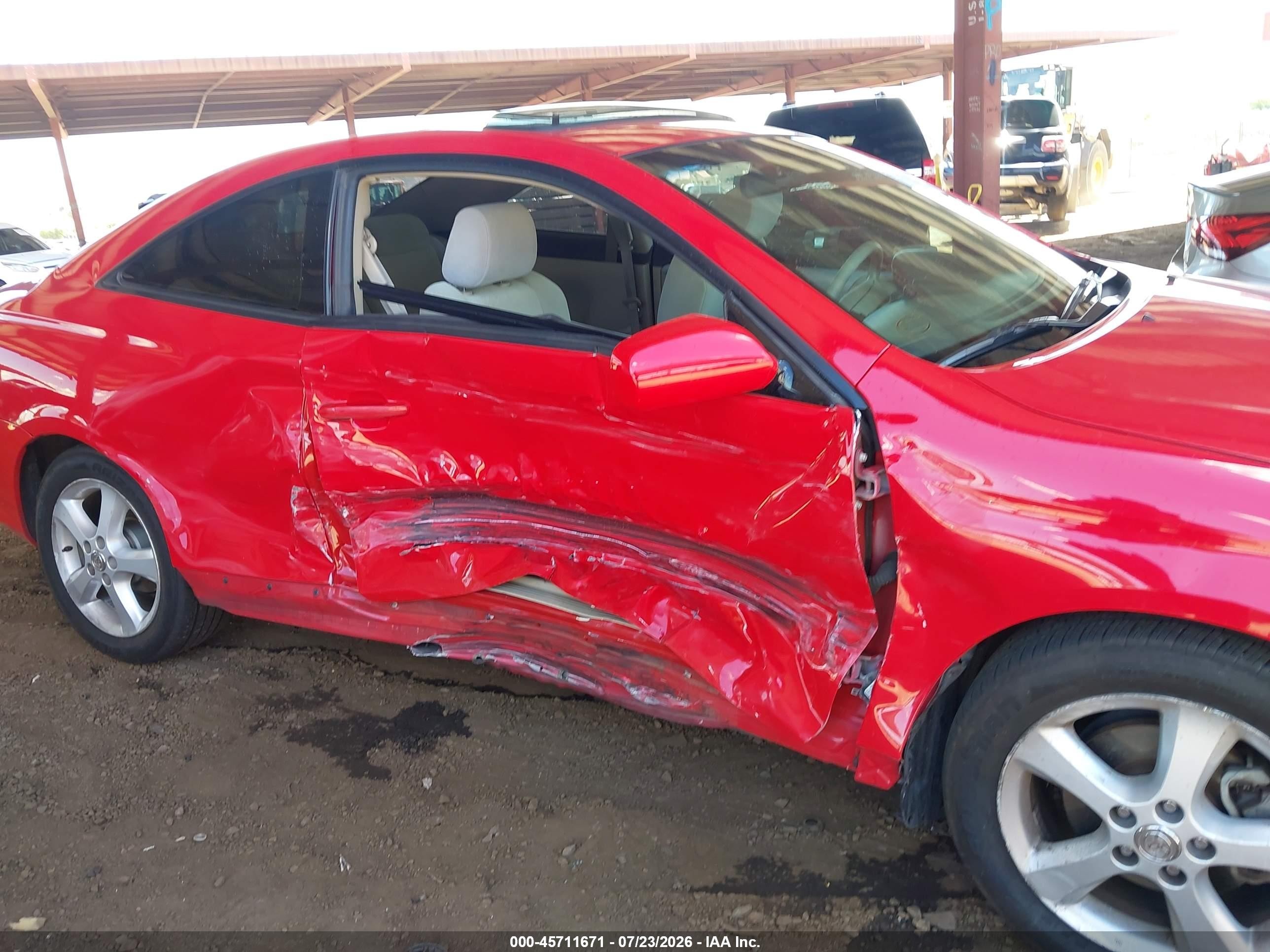 2004 Toyota Camry Solara Se V6 Red vin: 4T1CA38P04U010633