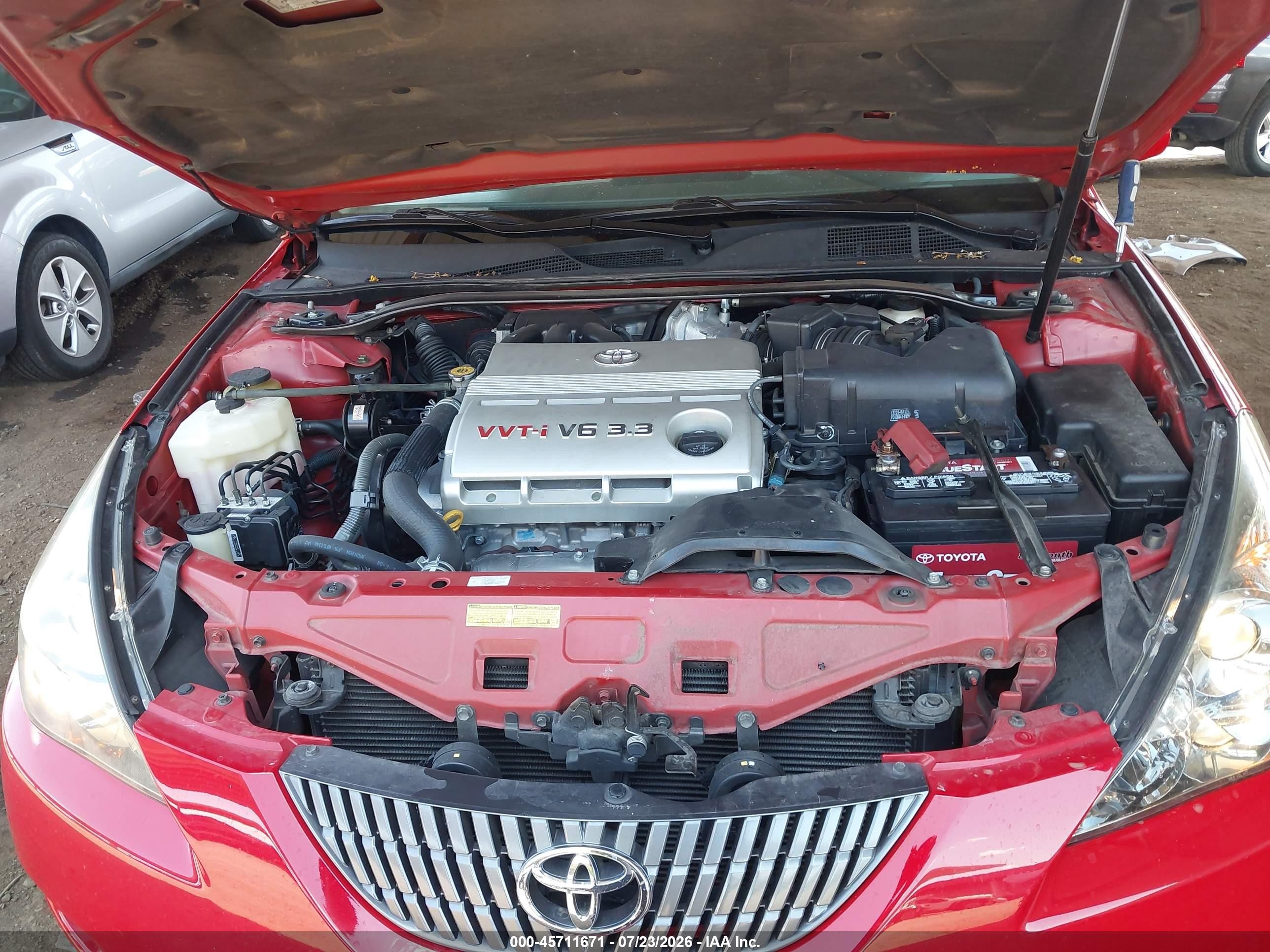 2004 Toyota Camry Solara Se V6 Red vin: 4T1CA38P04U010633