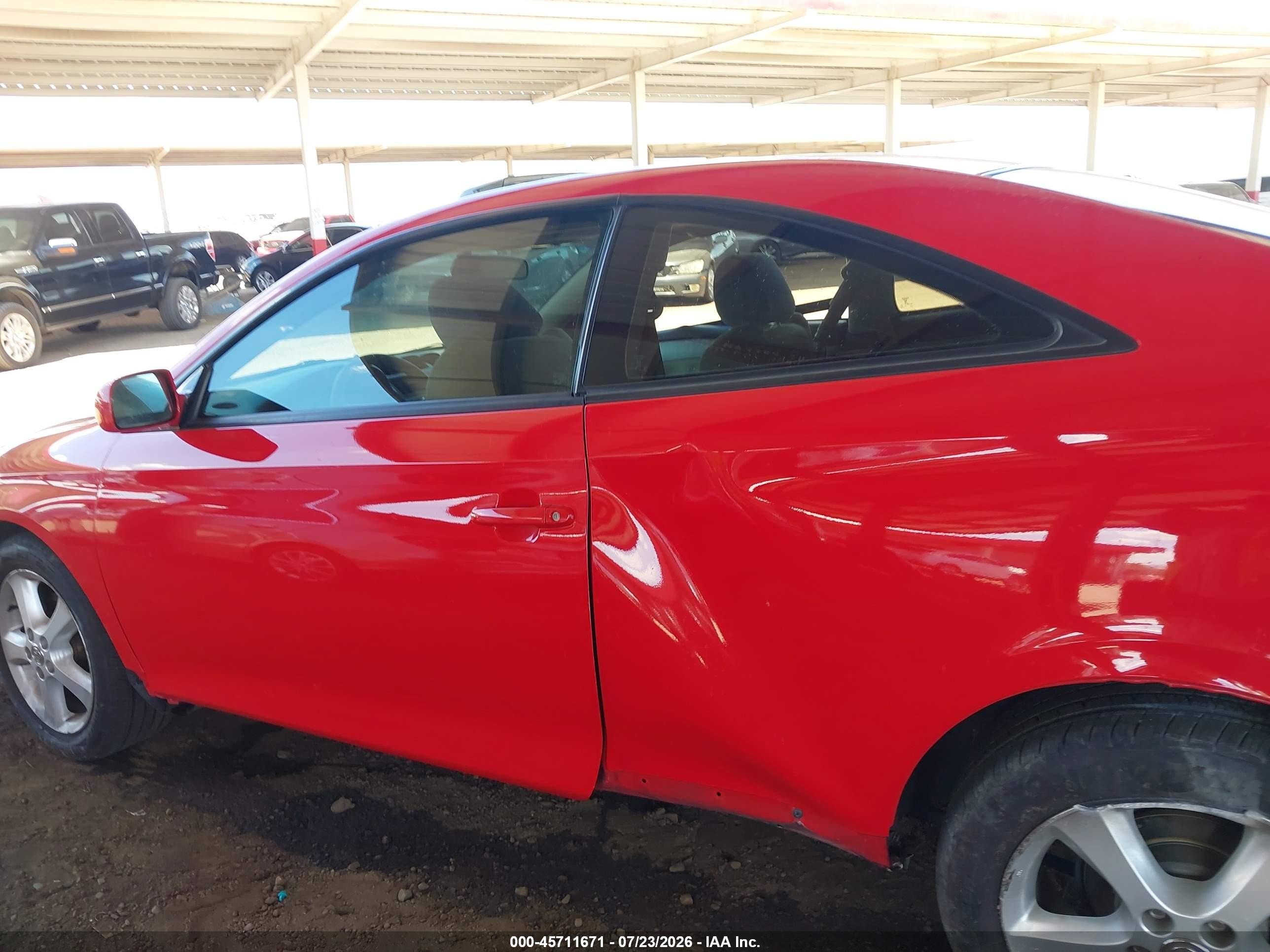 2004 Toyota Camry Solara Se V6 Red vin: 4T1CA38P04U010633