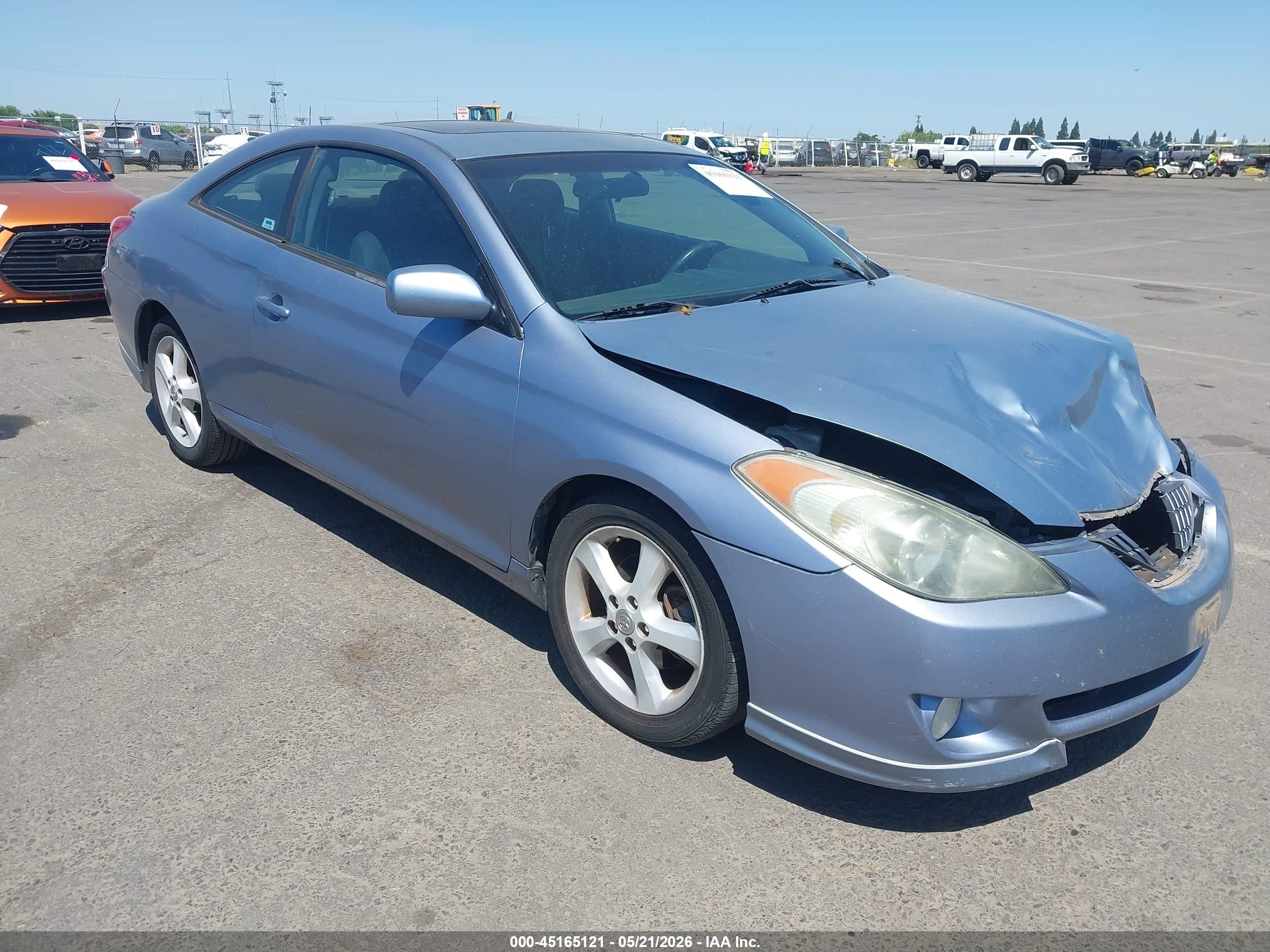 2006 Toyota Camry Solara Se Sport V6 Blue vin: 4T1CA38P06U078949