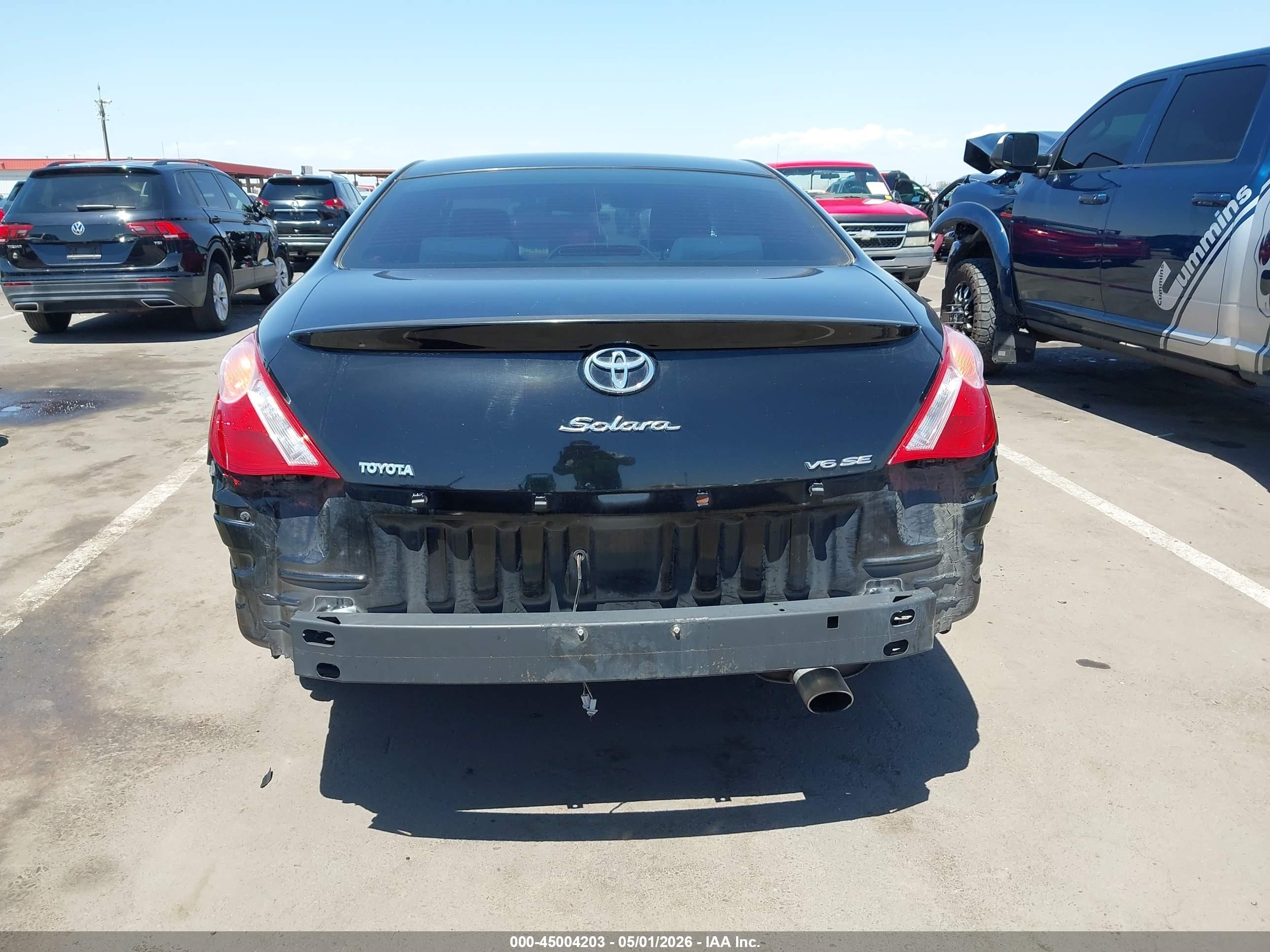 2004 Toyota Camry Solara Se Sport V6/se V6/sle V6 Black vin: 4T1CA38P24U005448