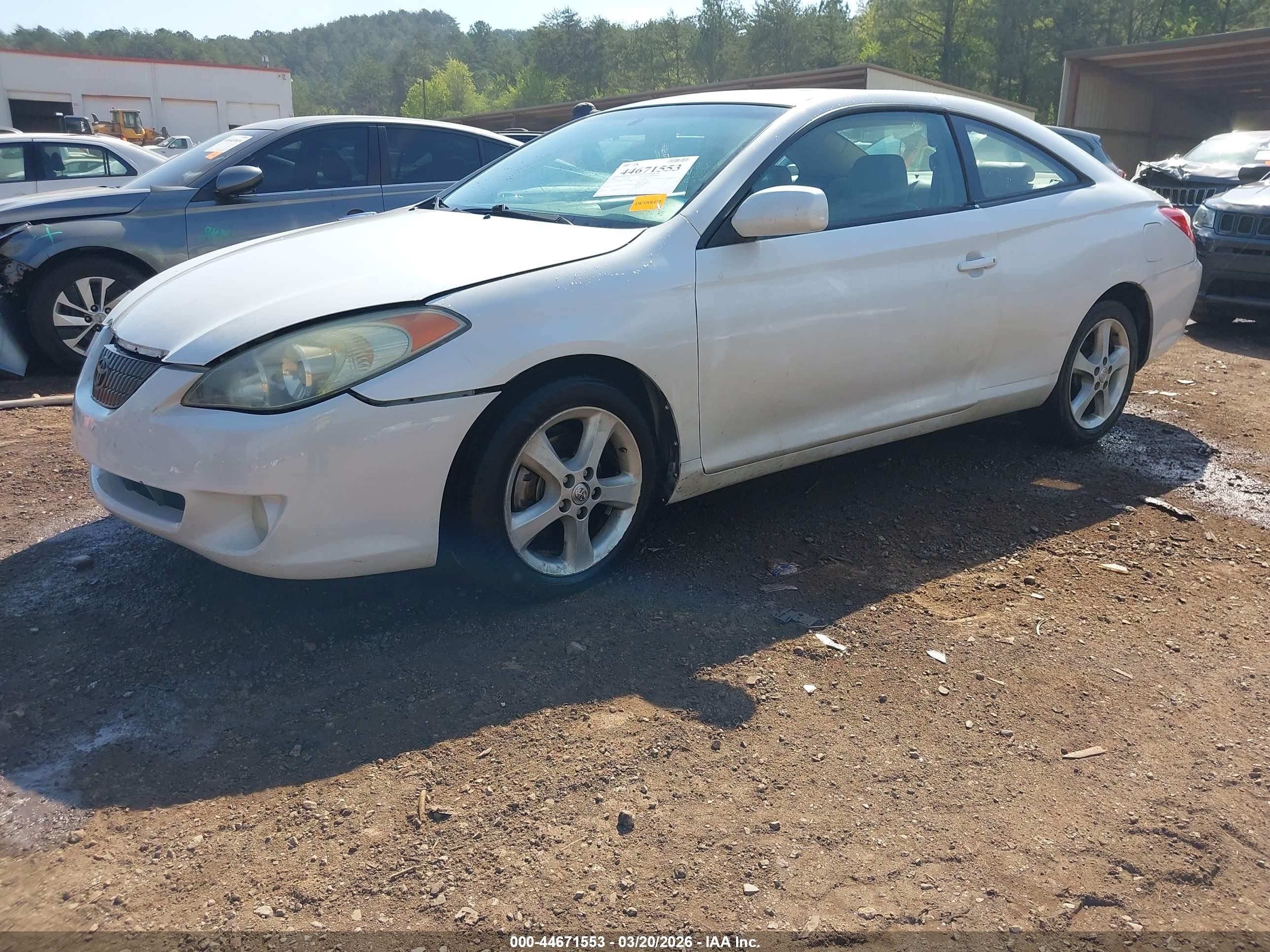 2006 Toyota Camry Solara Sle V6 White vin: 4T1CA38P26U067659