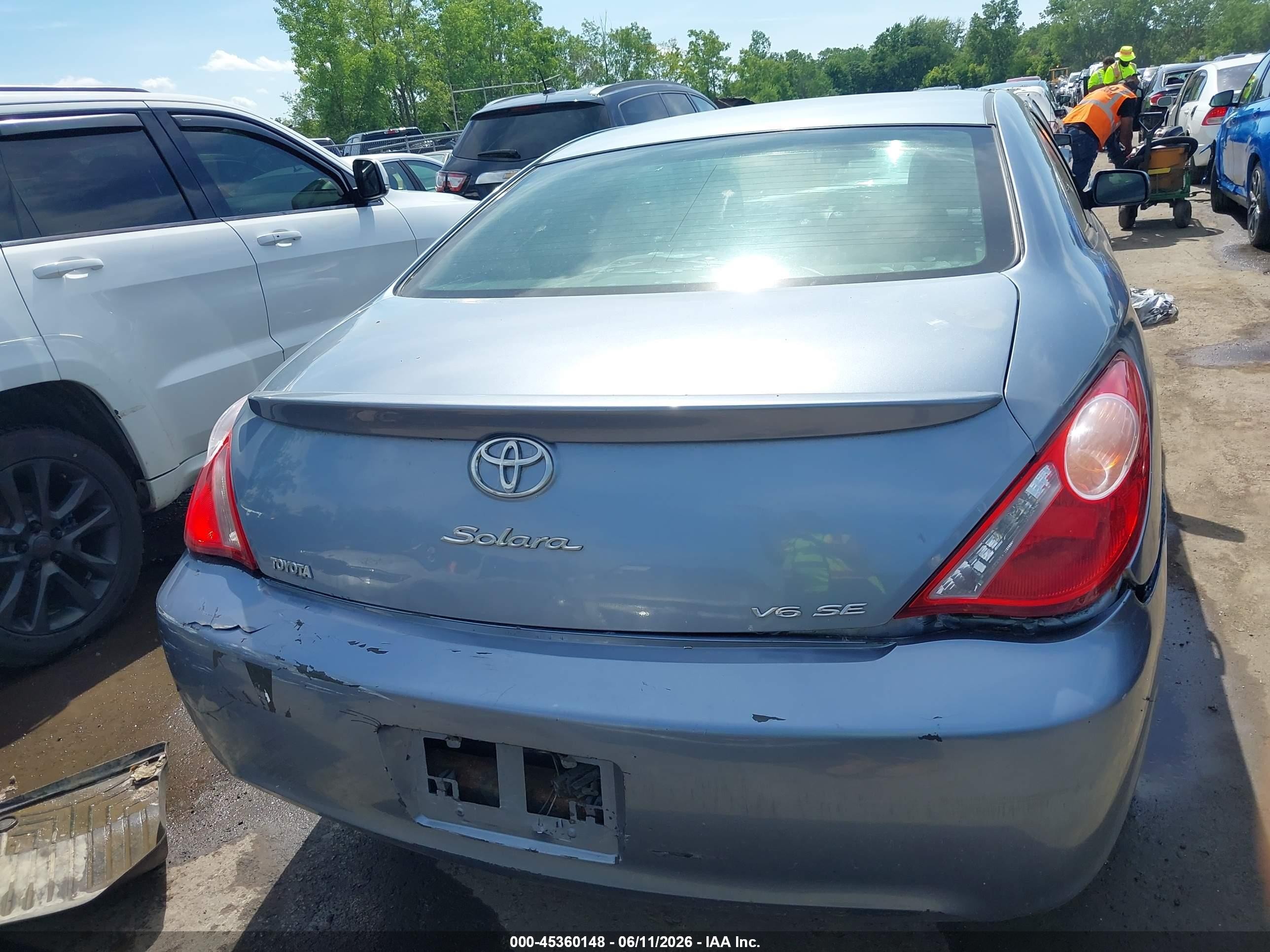 2006 Toyota Camry Solara Se Sport V6 Gray vin: 4T1CA38P26U076894