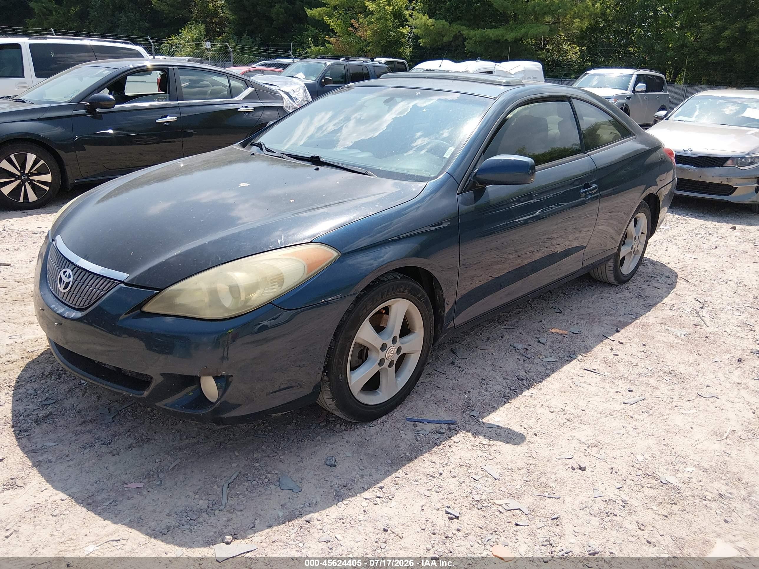 2005 Toyota Camry Solara Sle V6 Blue vin: 4T1CA38P35U047645