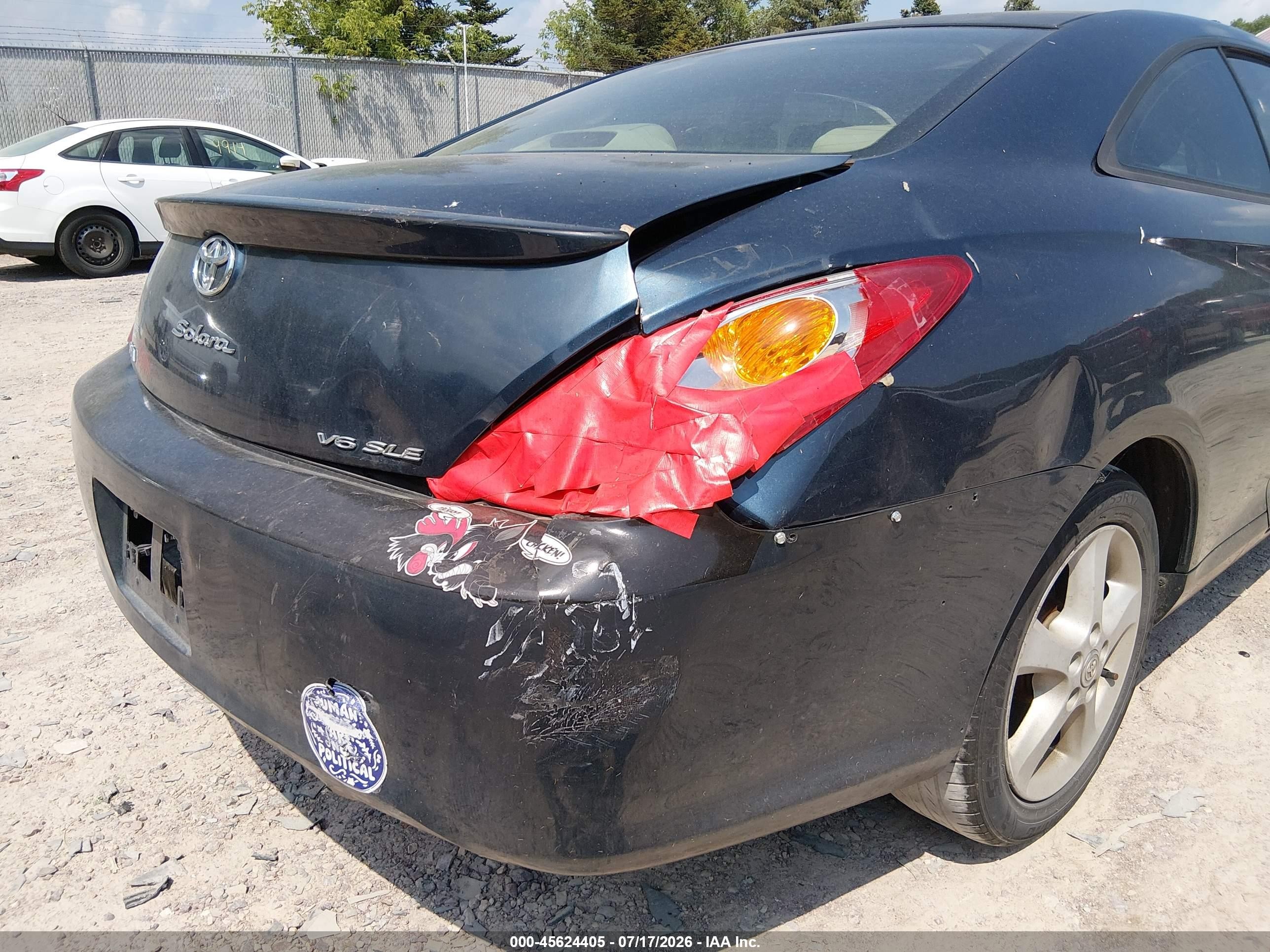 2005 Toyota Camry Solara Sle V6 Blue vin: 4T1CA38P35U047645