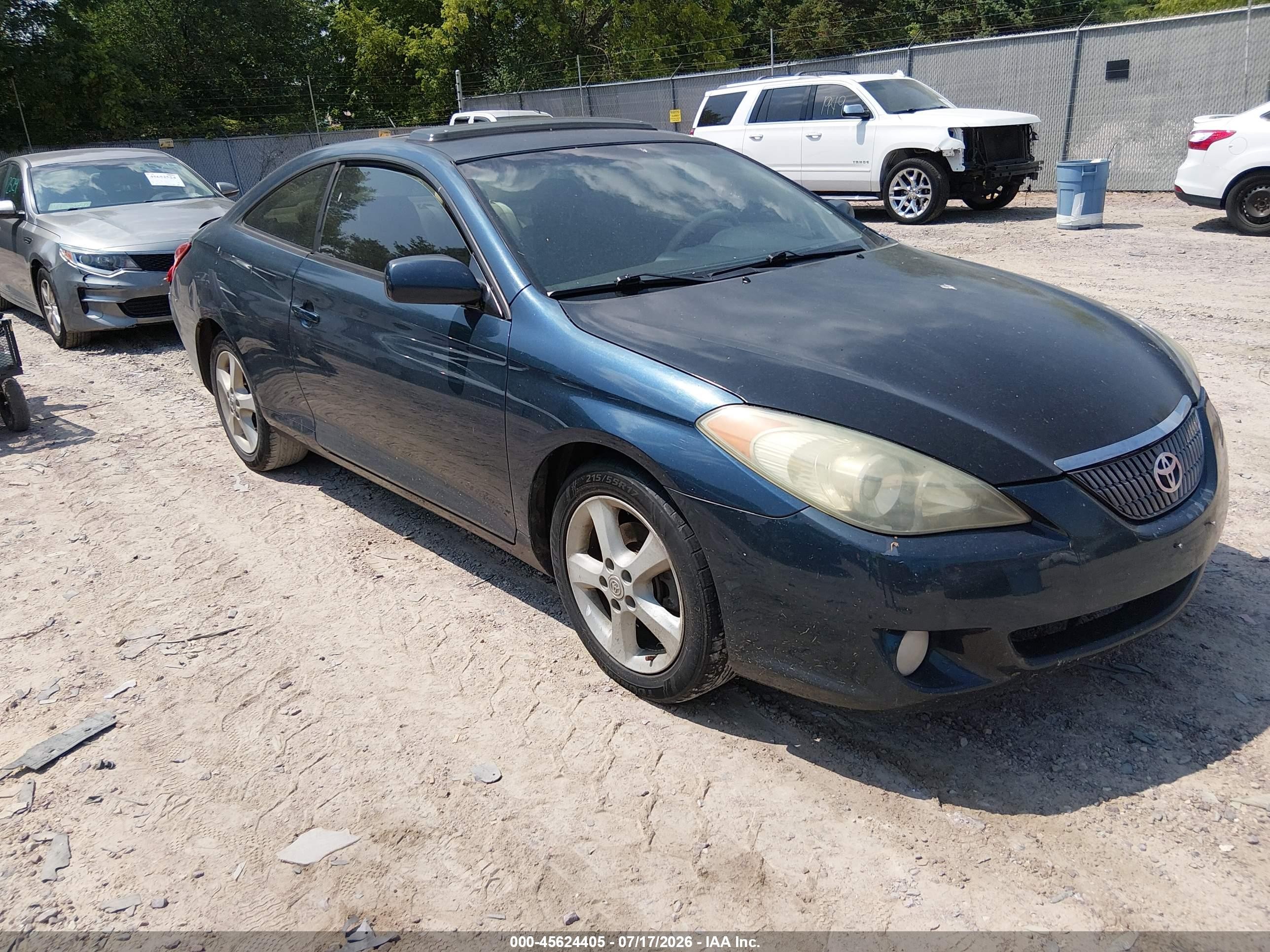 2005 Toyota Camry Solara Sle V6 Blue vin: 4T1CA38P35U047645