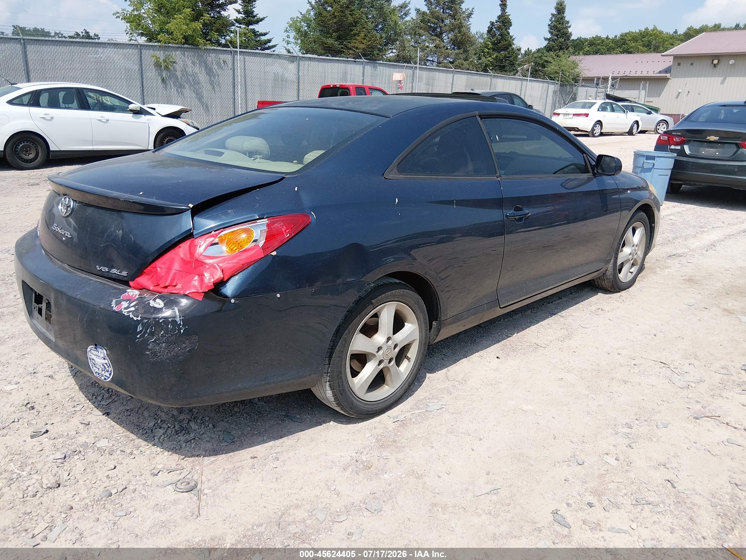 2005 Toyota Camry Solara Sle V6 Blue vin: 4T1CA38P35U047645