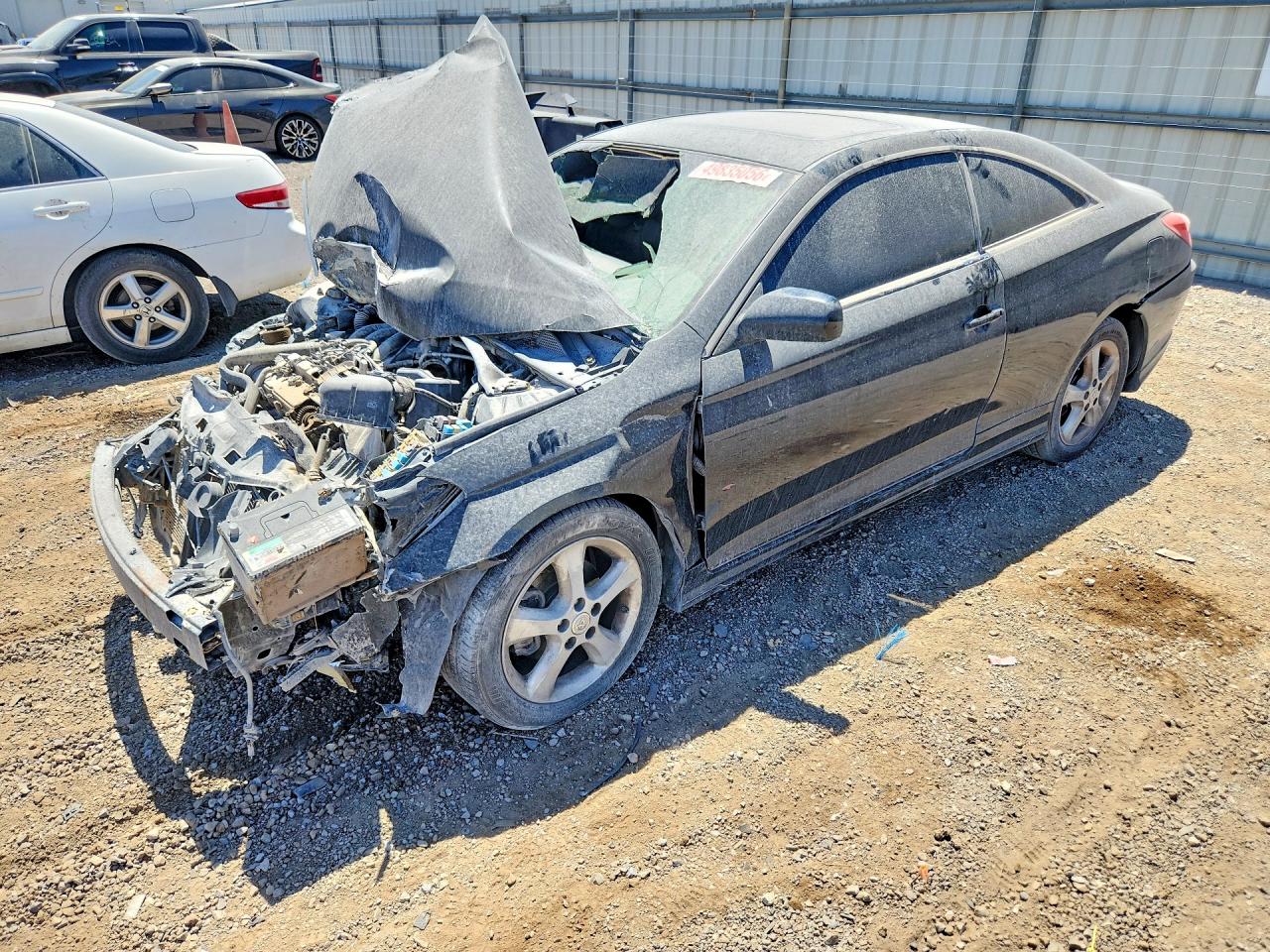 2004 Toyota Camry Solara Se Black vin: 4T1CA38P44U010165