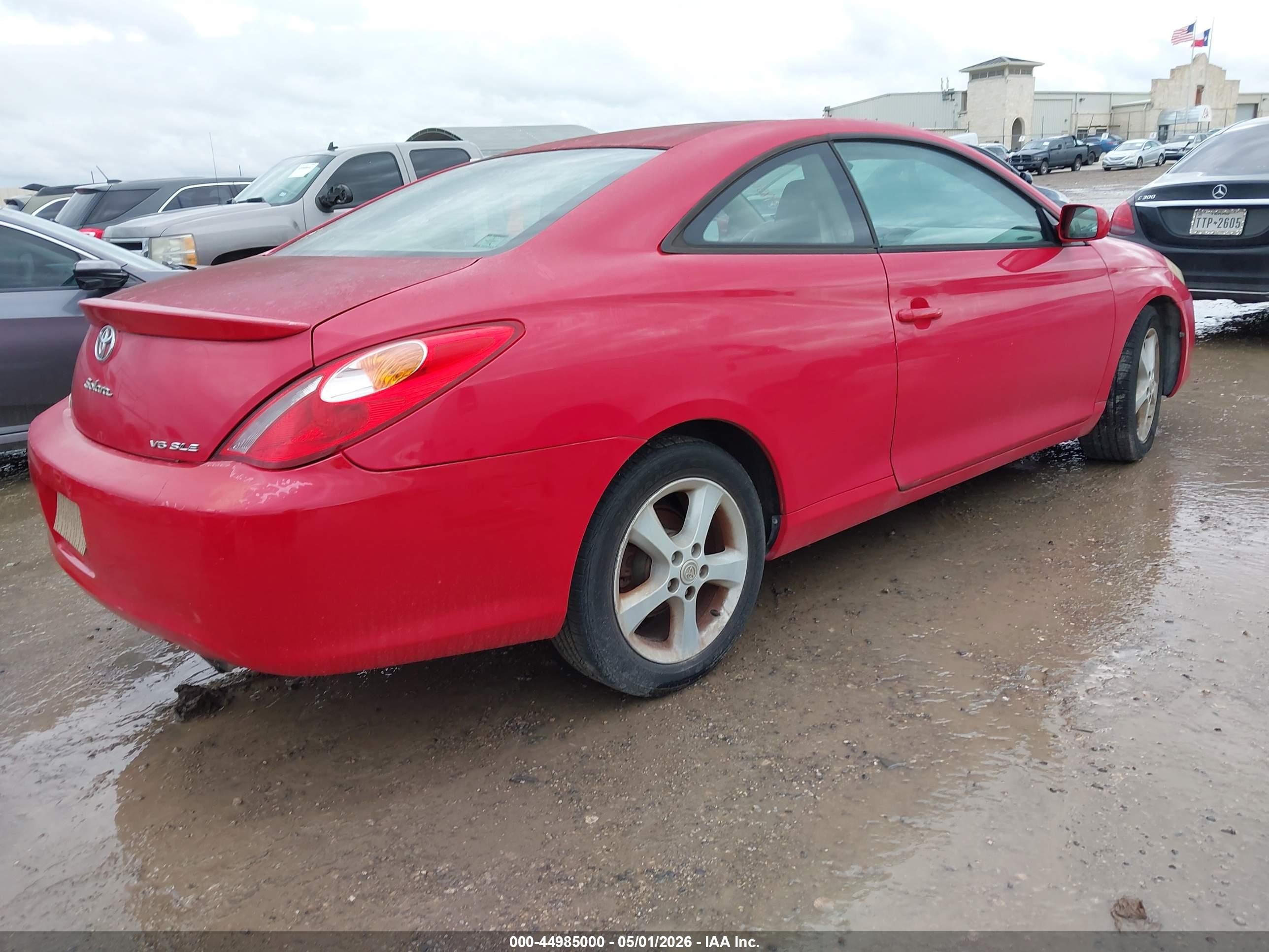2004 Toyota Camry Solara Sle V6 Red vin: 4T1CA38P54U021871