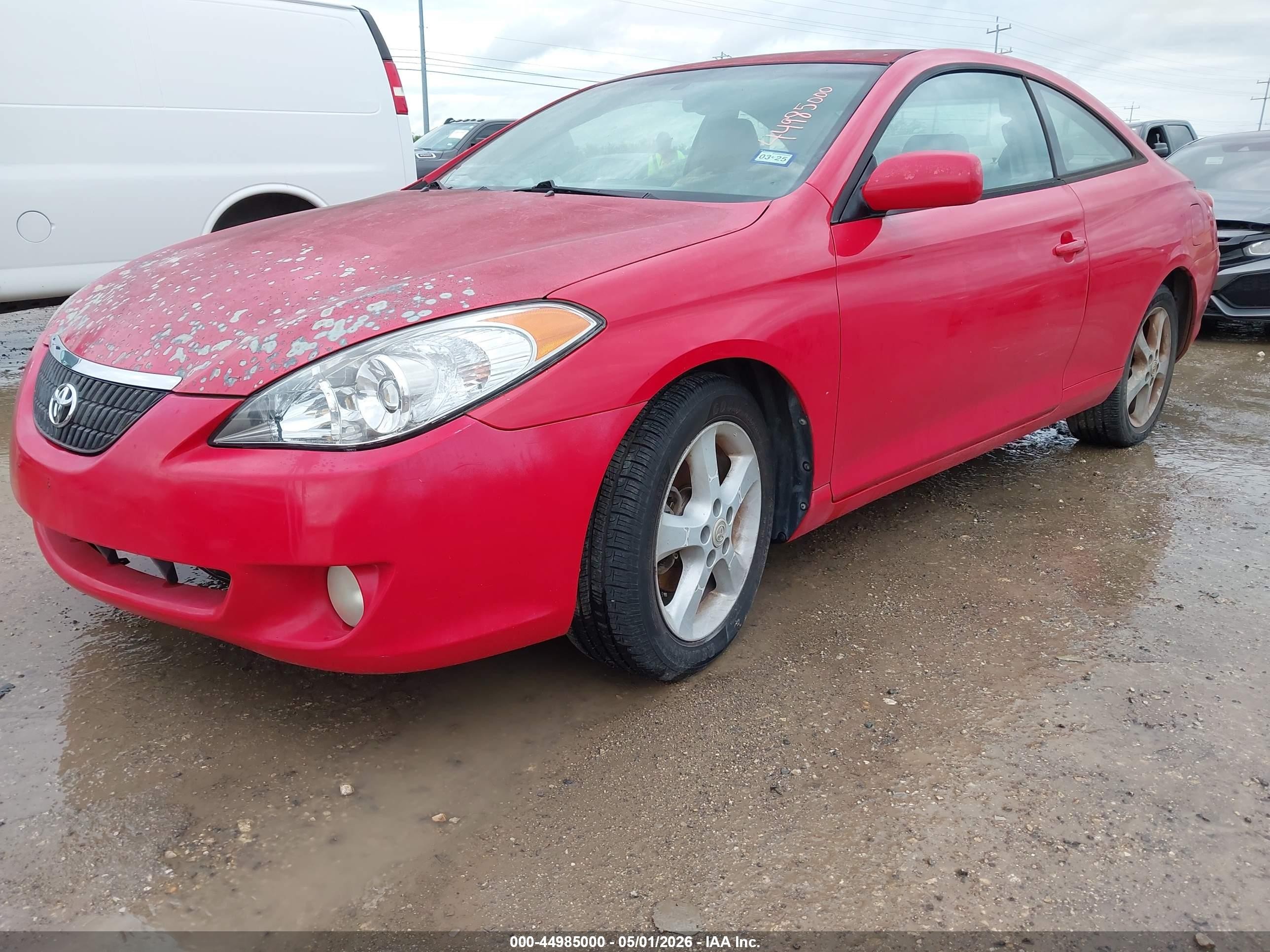 2004 Toyota Camry Solara Sle V6 Red vin: 4T1CA38P54U021871