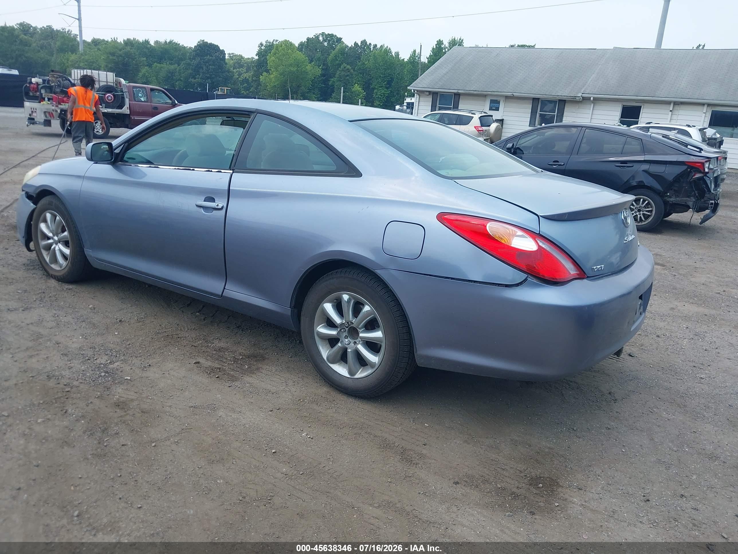 2005 Toyota Camry Solara Se V6 Light Blue vin: 4T1CA38P55U059991