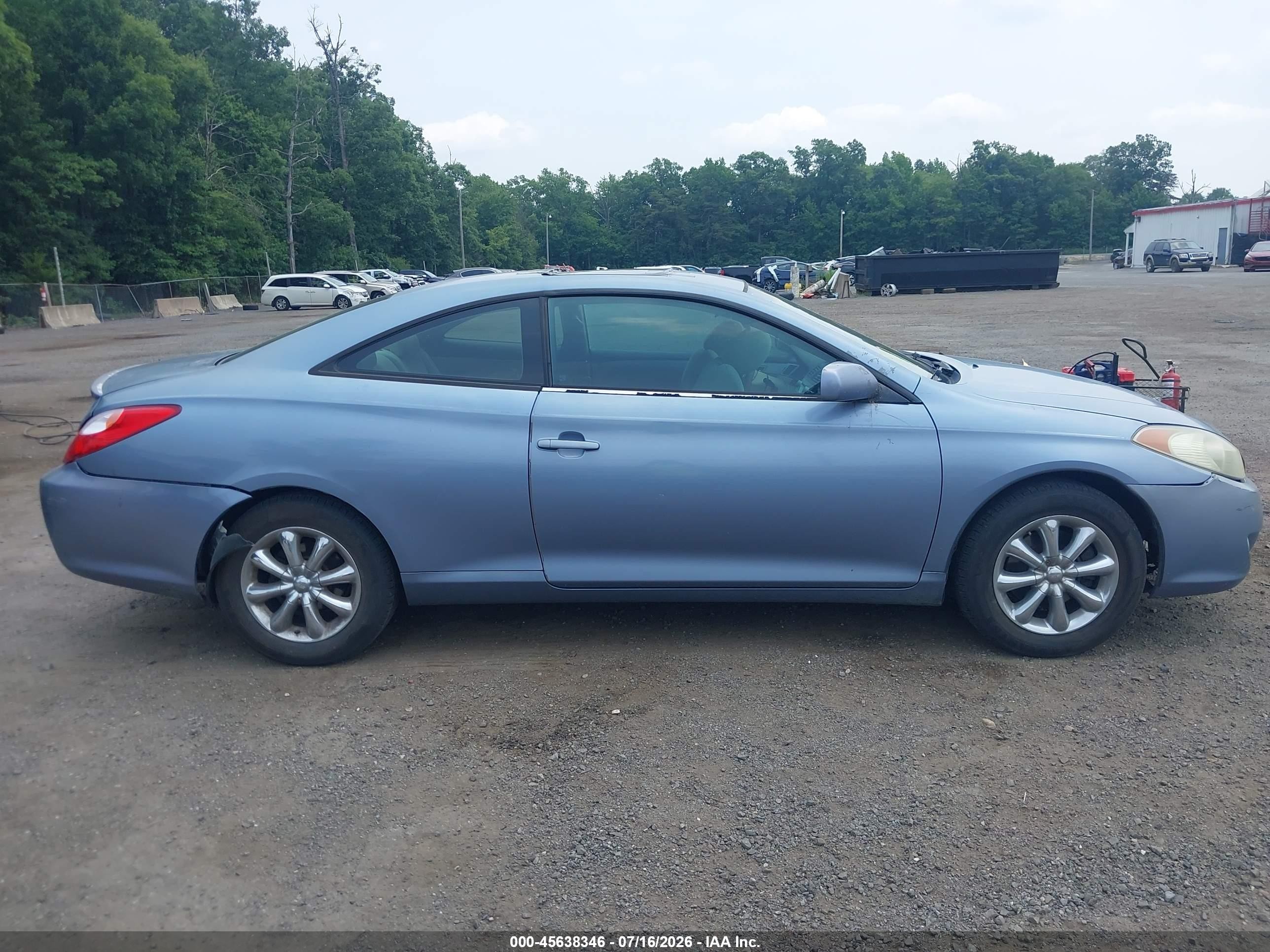 2005 Toyota Camry Solara Se V6 Light Blue vin: 4T1CA38P55U059991