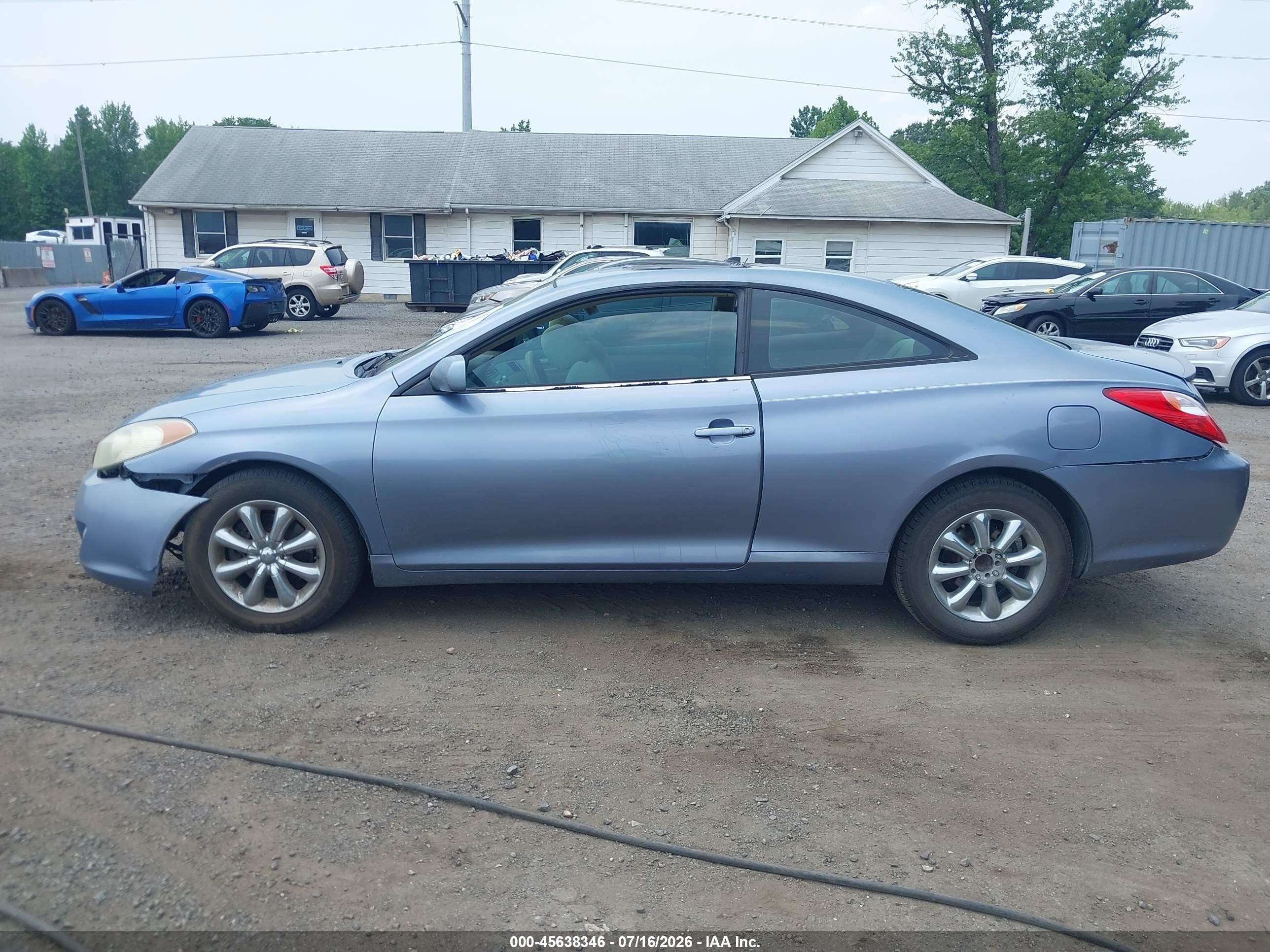 2005 Toyota Camry Solara Se V6 Light Blue vin: 4T1CA38P55U059991