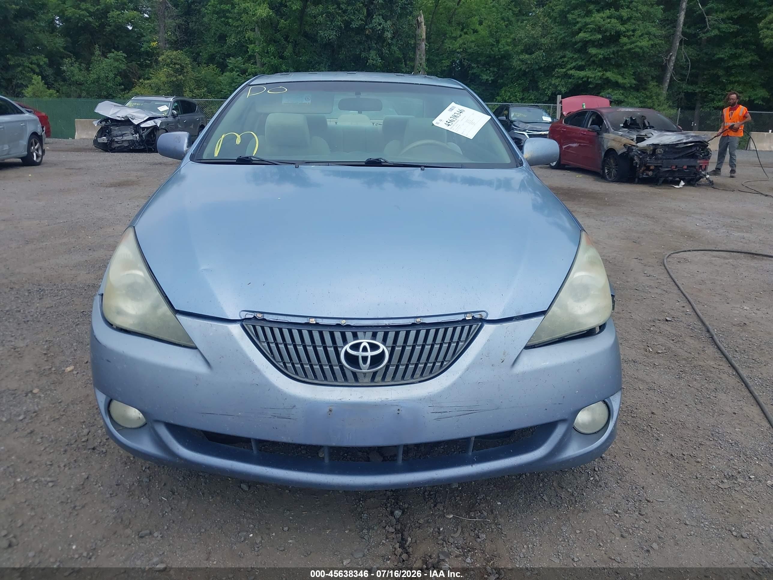 2005 Toyota Camry Solara Se V6 Light Blue vin: 4T1CA38P55U059991