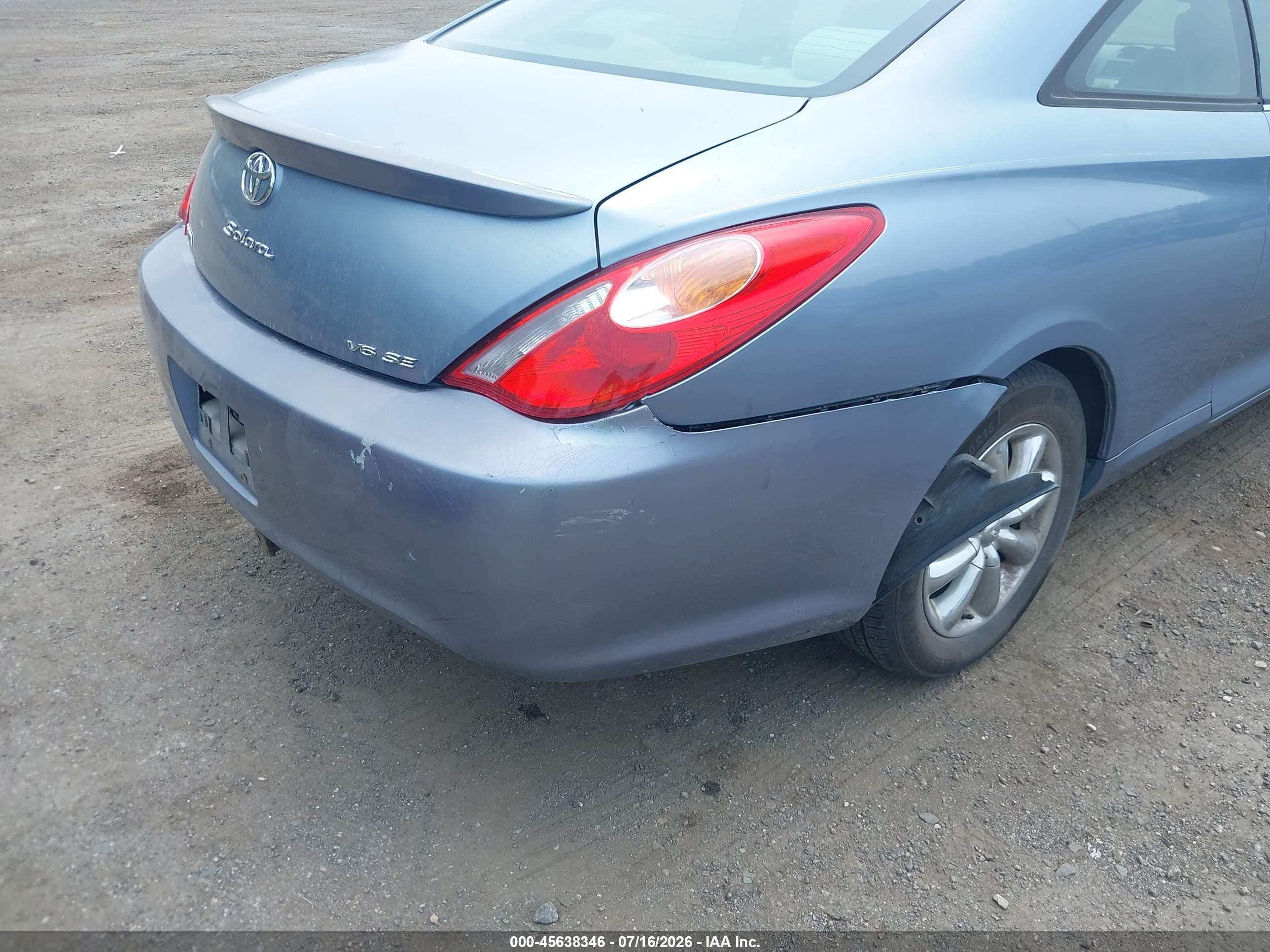 2005 Toyota Camry Solara Se V6 Light Blue vin: 4T1CA38P55U059991