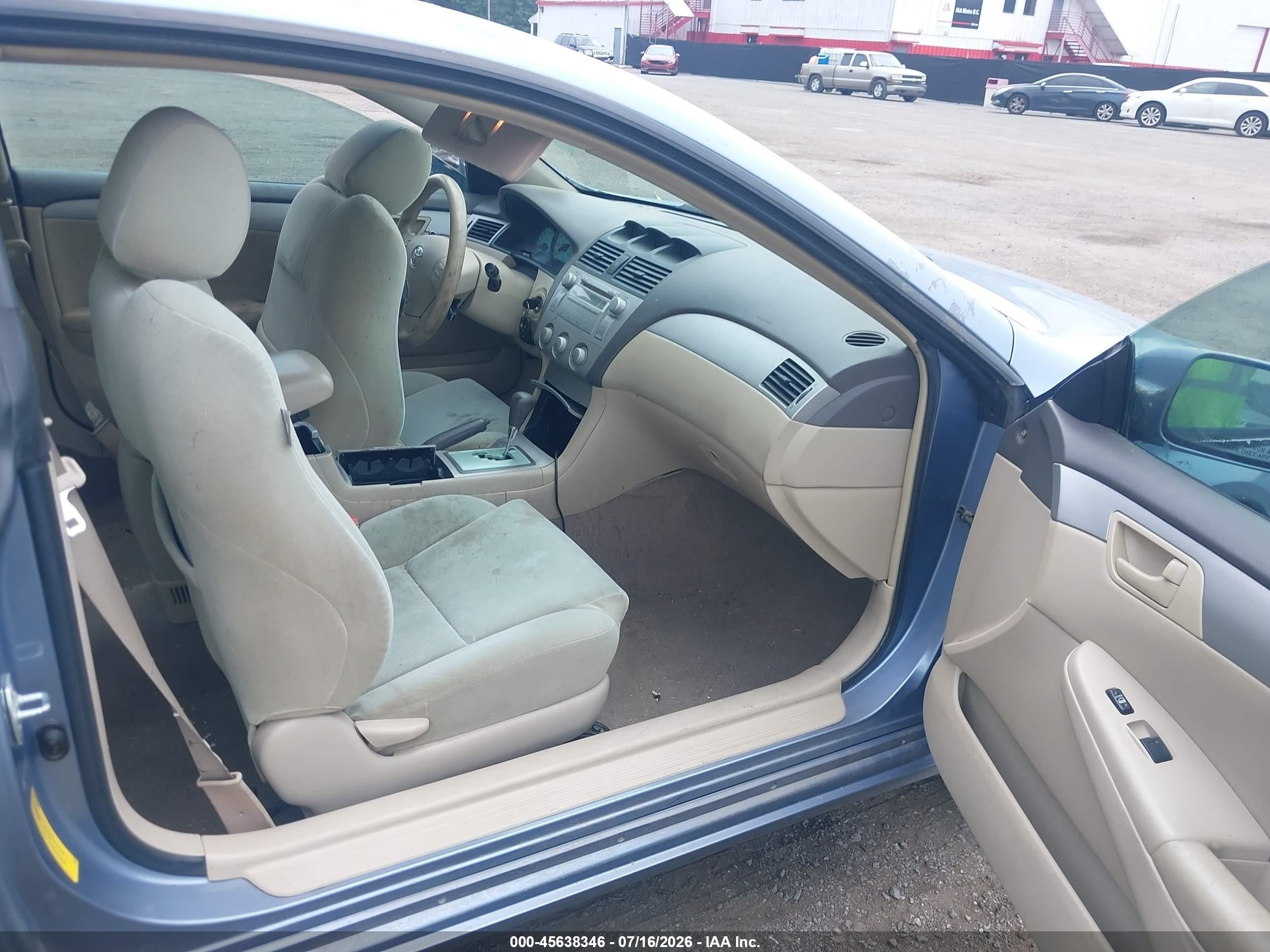 2005 Toyota Camry Solara Se V6 Light Blue vin: 4T1CA38P55U059991
