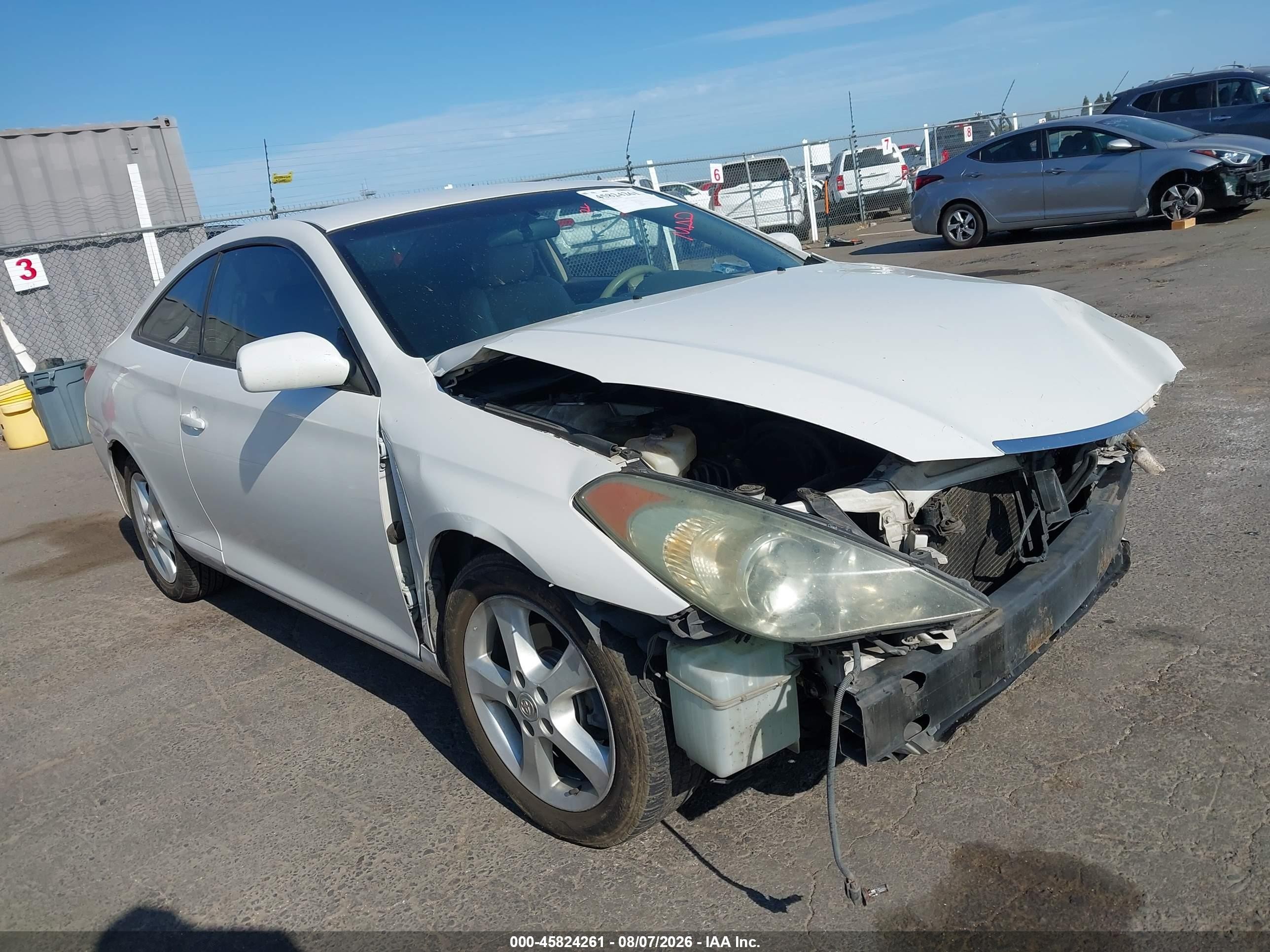 2004 Toyota Camry Solara Se V6 White vin: 4T1CA38P64U017165
