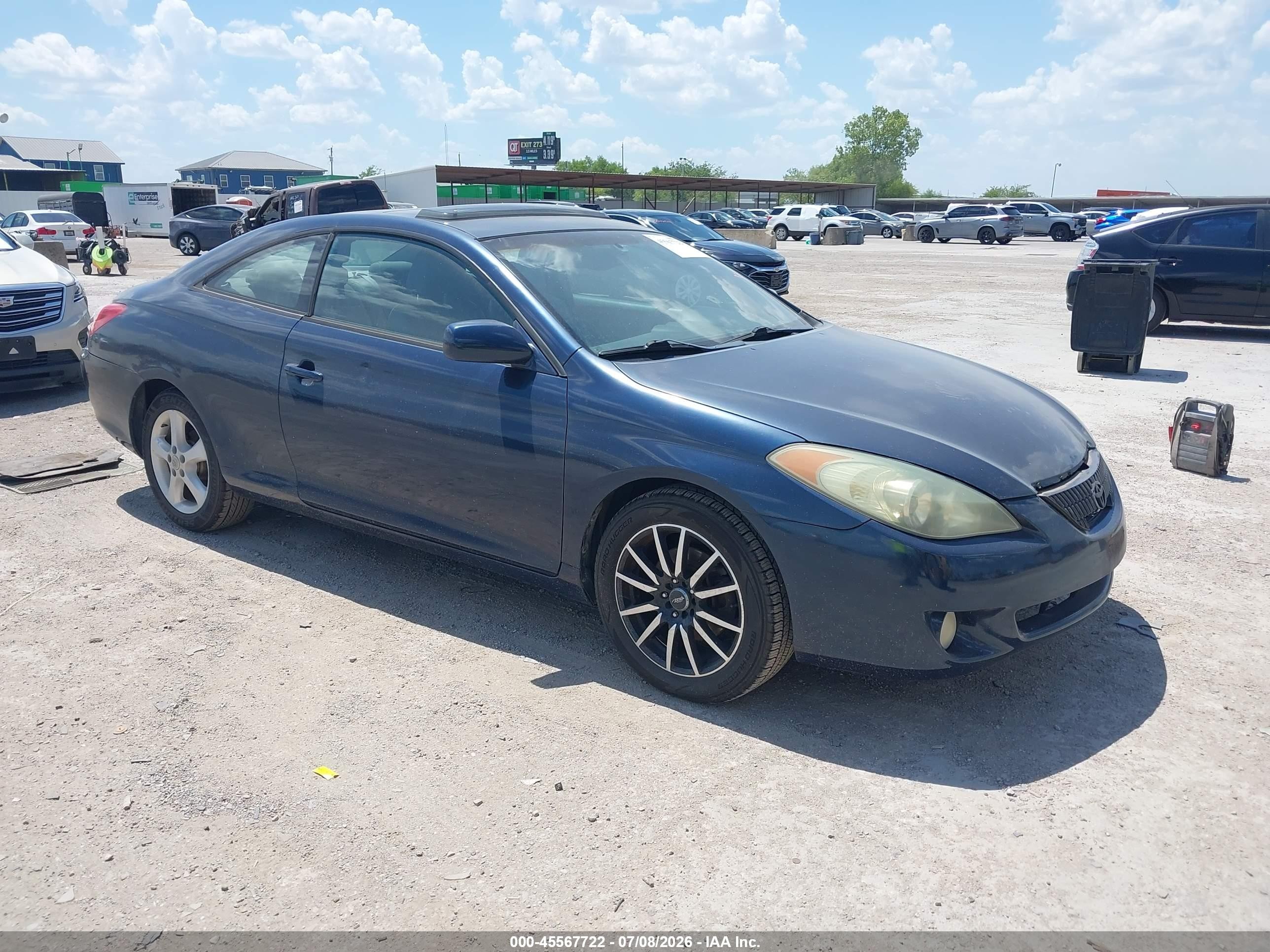 2004 Toyota Camry Solara Sle V6 Blue vin: 4T1CA38P74U008877