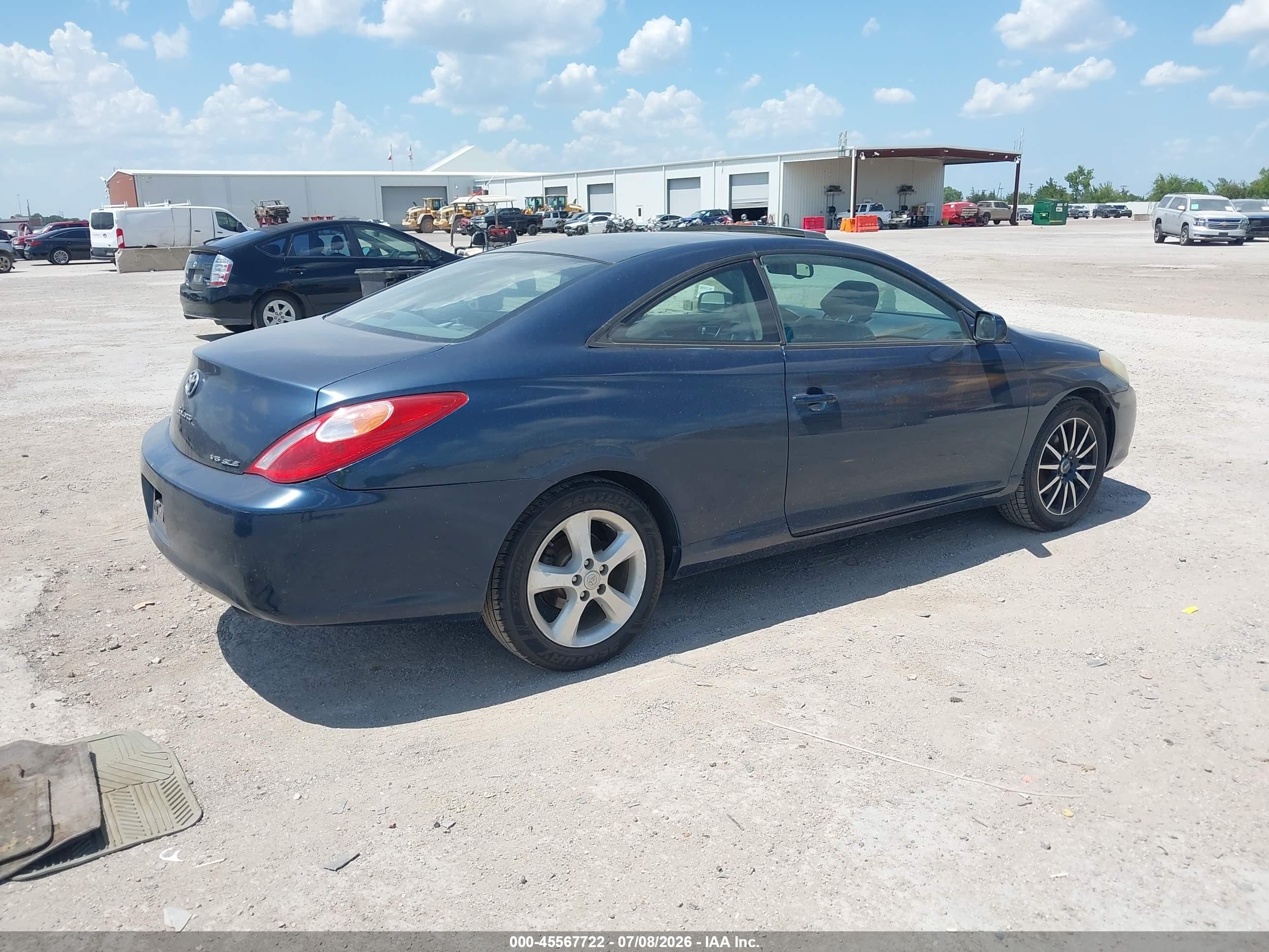 2004 Toyota Camry Solara Sle V6 Blue vin: 4T1CA38P74U008877