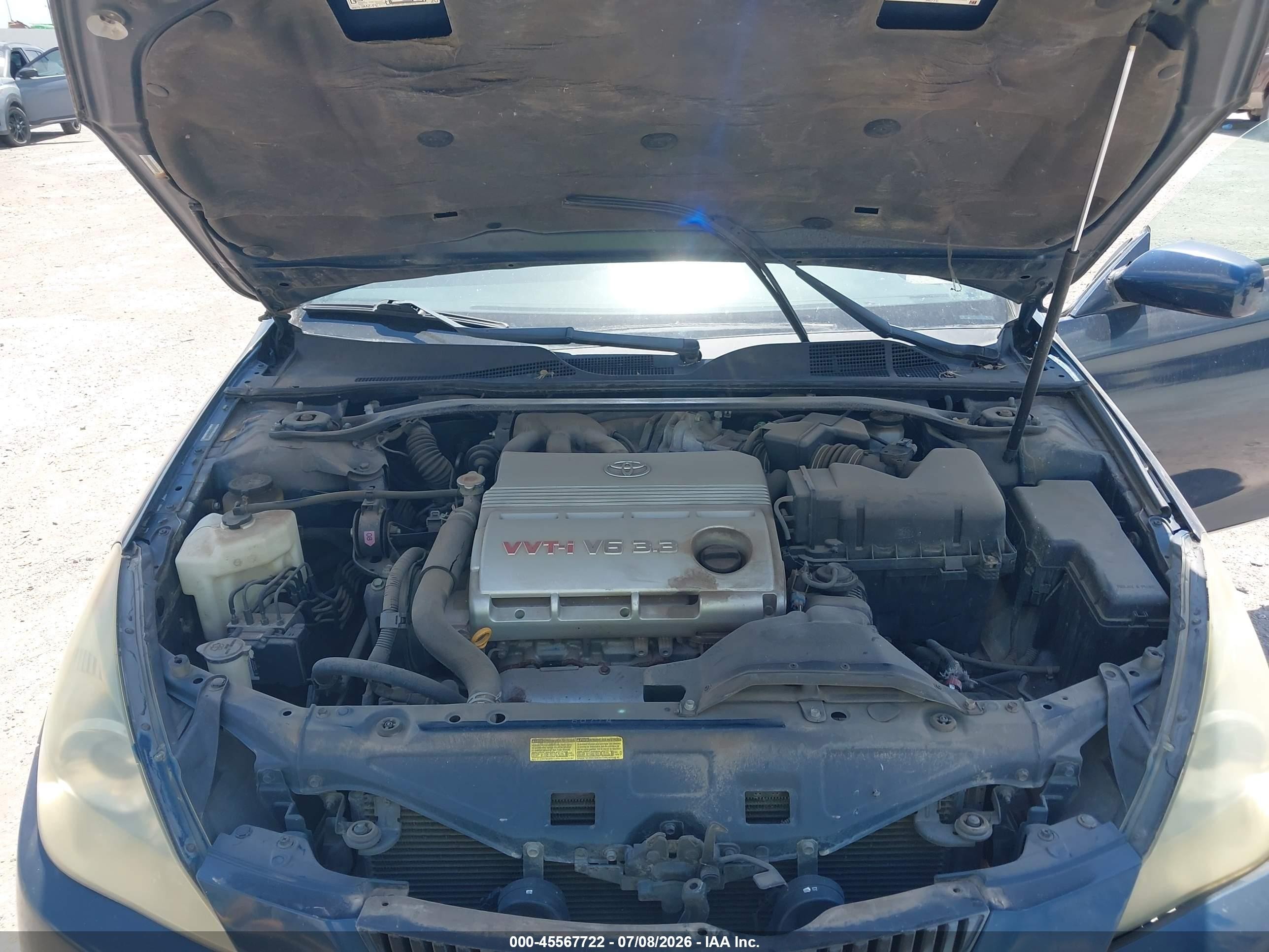 2004 Toyota Camry Solara Sle V6 Blue vin: 4T1CA38P74U008877