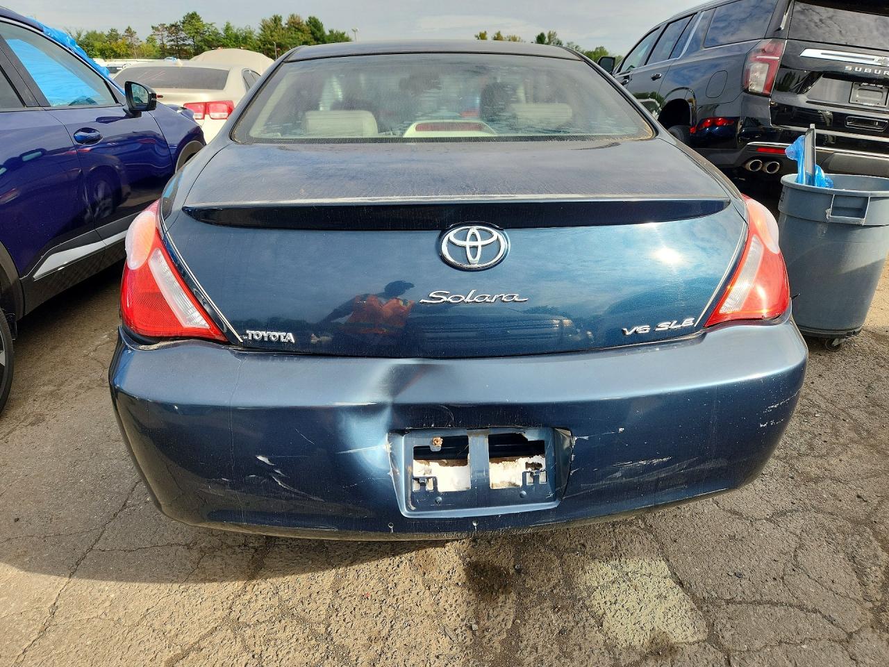2004 Toyota Camry Solara Sle V6 Blue vin: 4T1CA38P94U014664