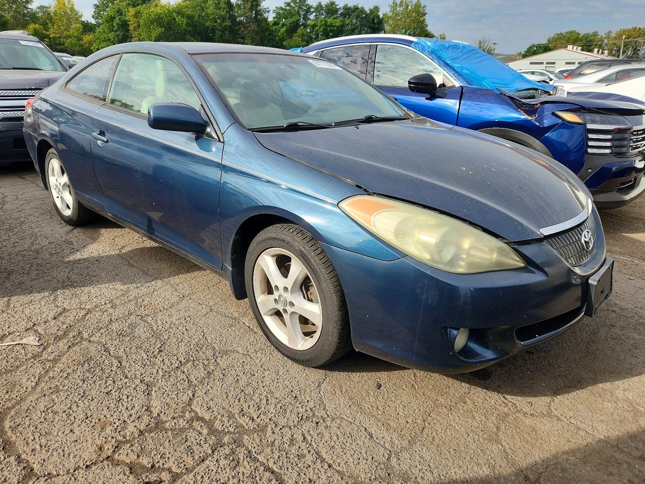 2004 Toyota Camry Solara Sle V6 Blue vin: 4T1CA38P94U014664