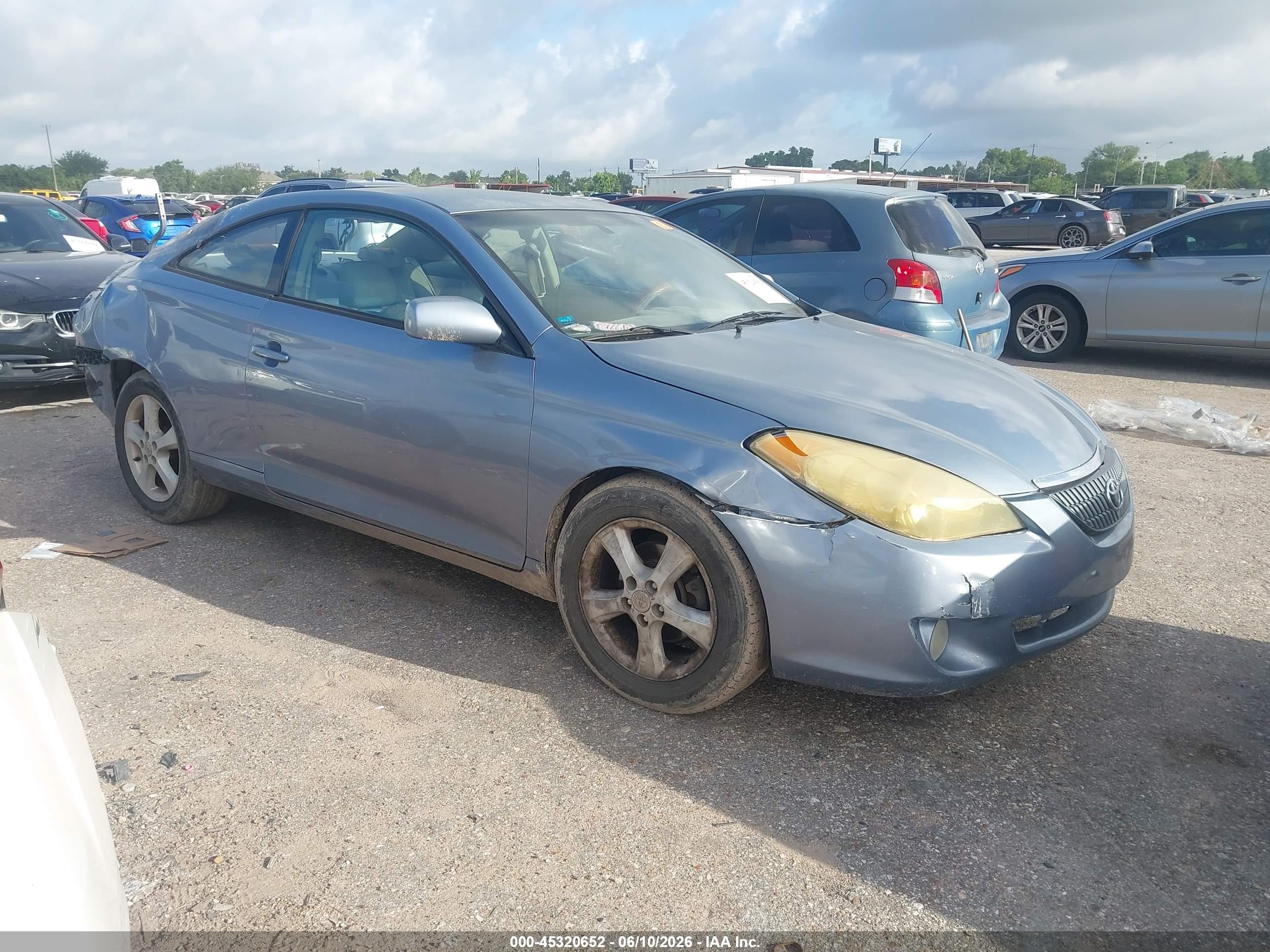 2004 Toyota Camry Solara Se V6 Blue vin: 4T1CA38P94U020108