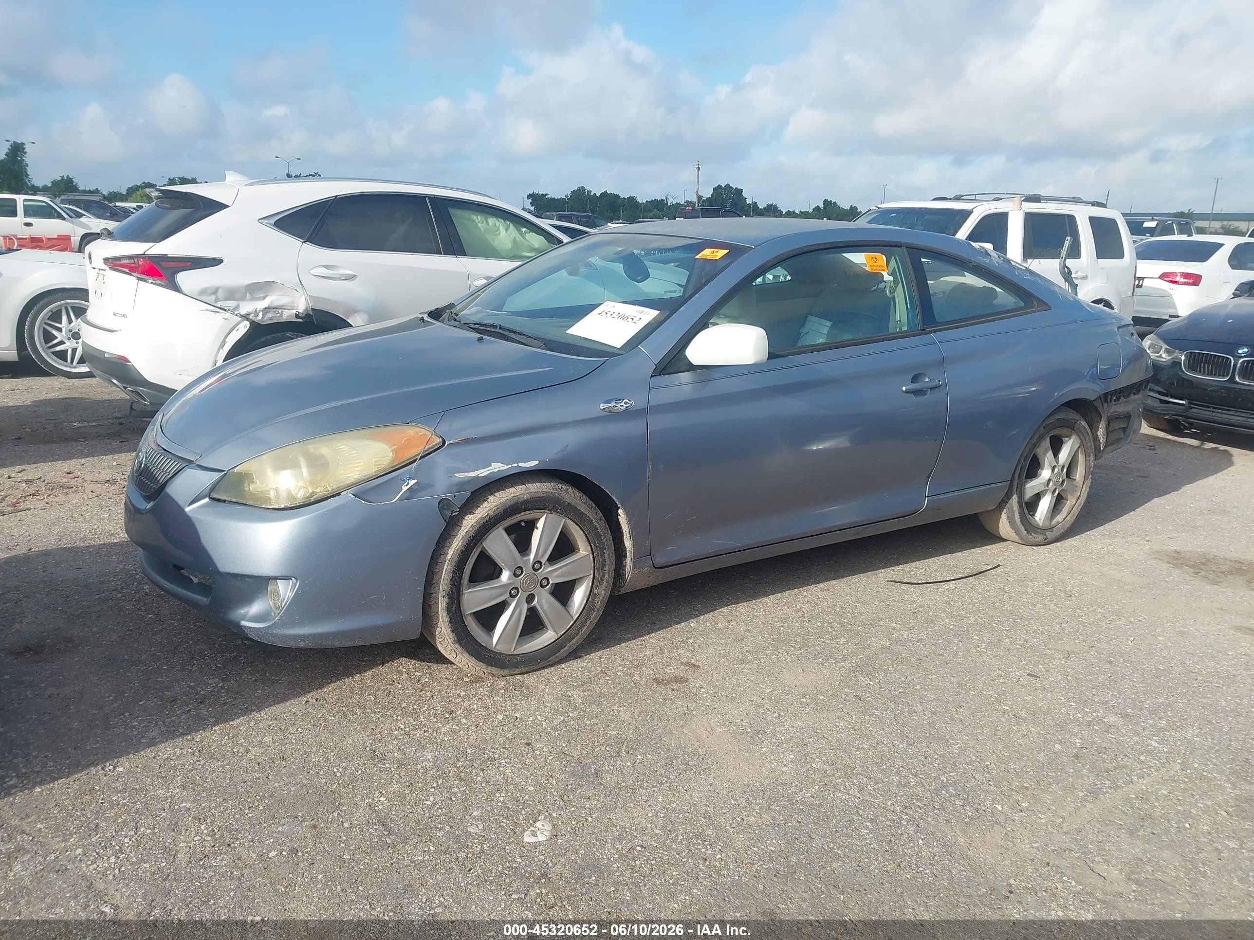 2004 Toyota Camry Solara Se V6 Blue vin: 4T1CA38P94U020108