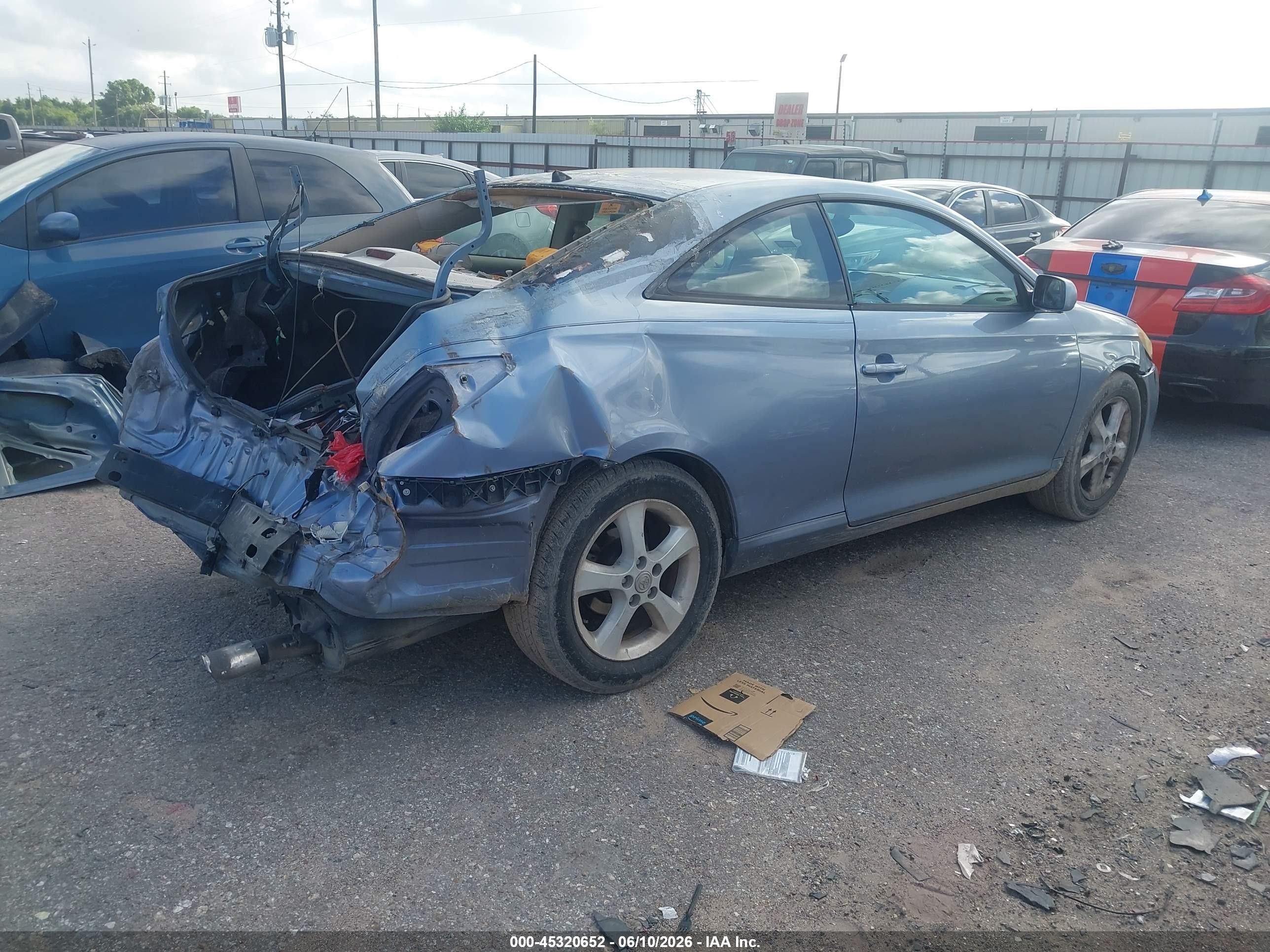2004 Toyota Camry Solara Se V6 Blue vin: 4T1CA38P94U020108