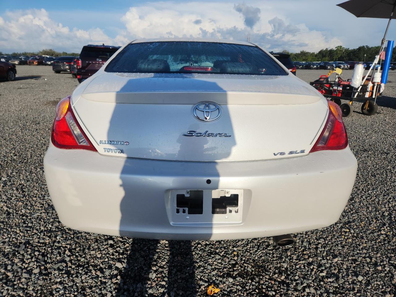 2004 Toyota Camry Solara Sle V6 White vin: 4T1CA38PX4U023812