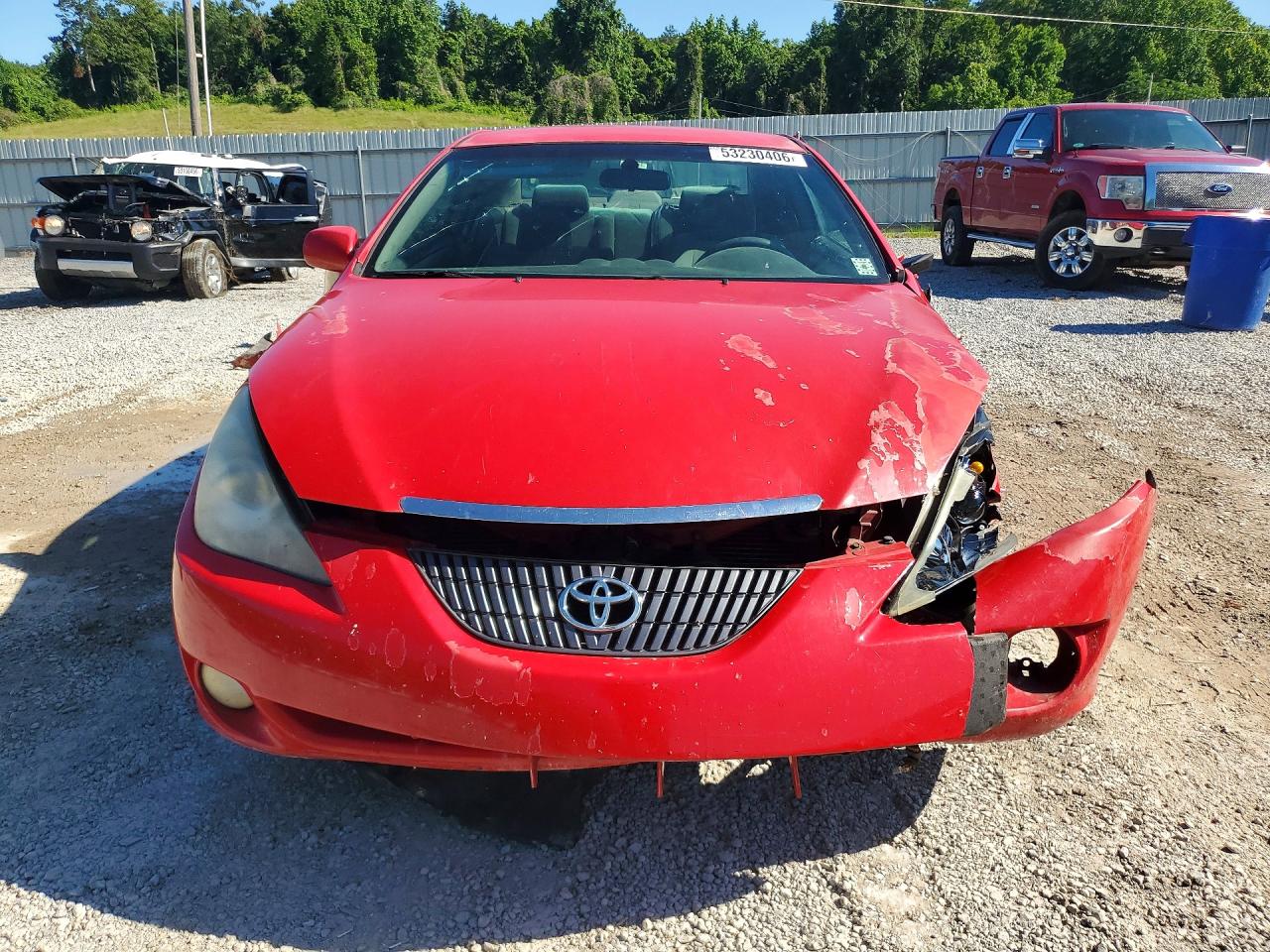 2004 Toyota Camry Solara Se V6 Red vin: 4T1CA38PX4U025317