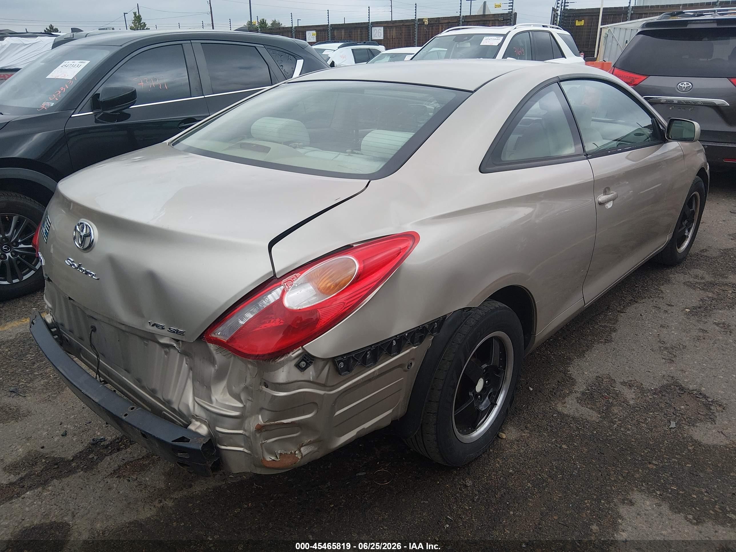 2005 Toyota Camry Solara Se V6 Tan vin: 4T1CA38PX5U051546
