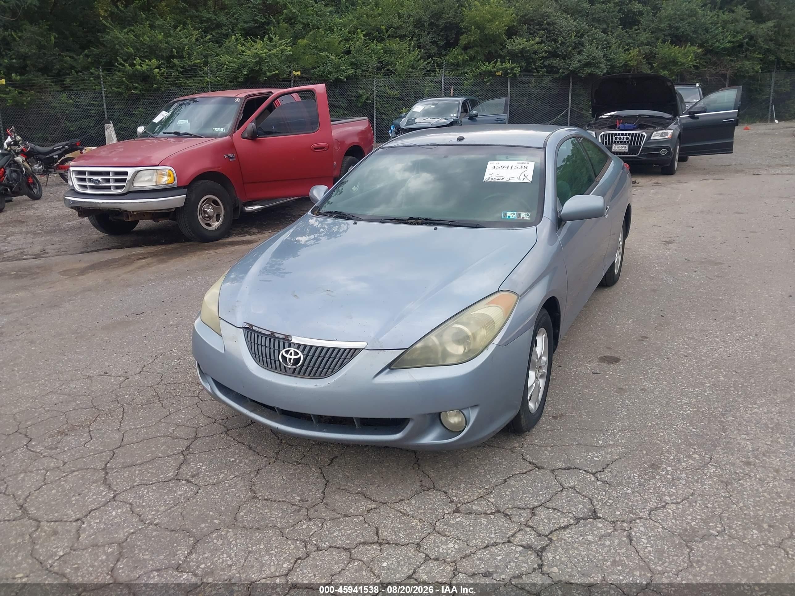 2004 Toyota Camry Solara Se Light Blue vin: 4T1CE30P04U947496