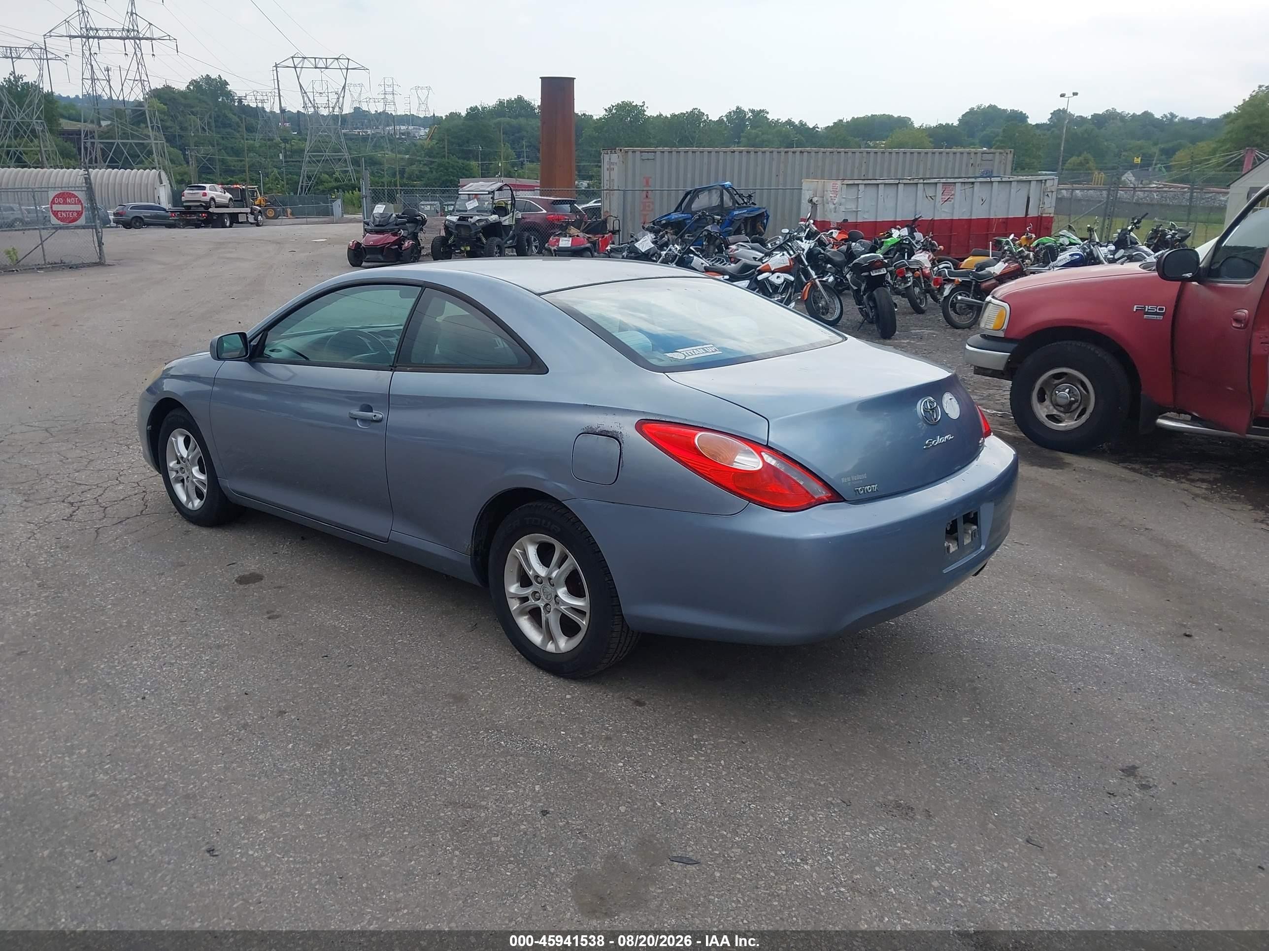 2004 Toyota Camry Solara Se Light Blue vin: 4T1CE30P04U947496